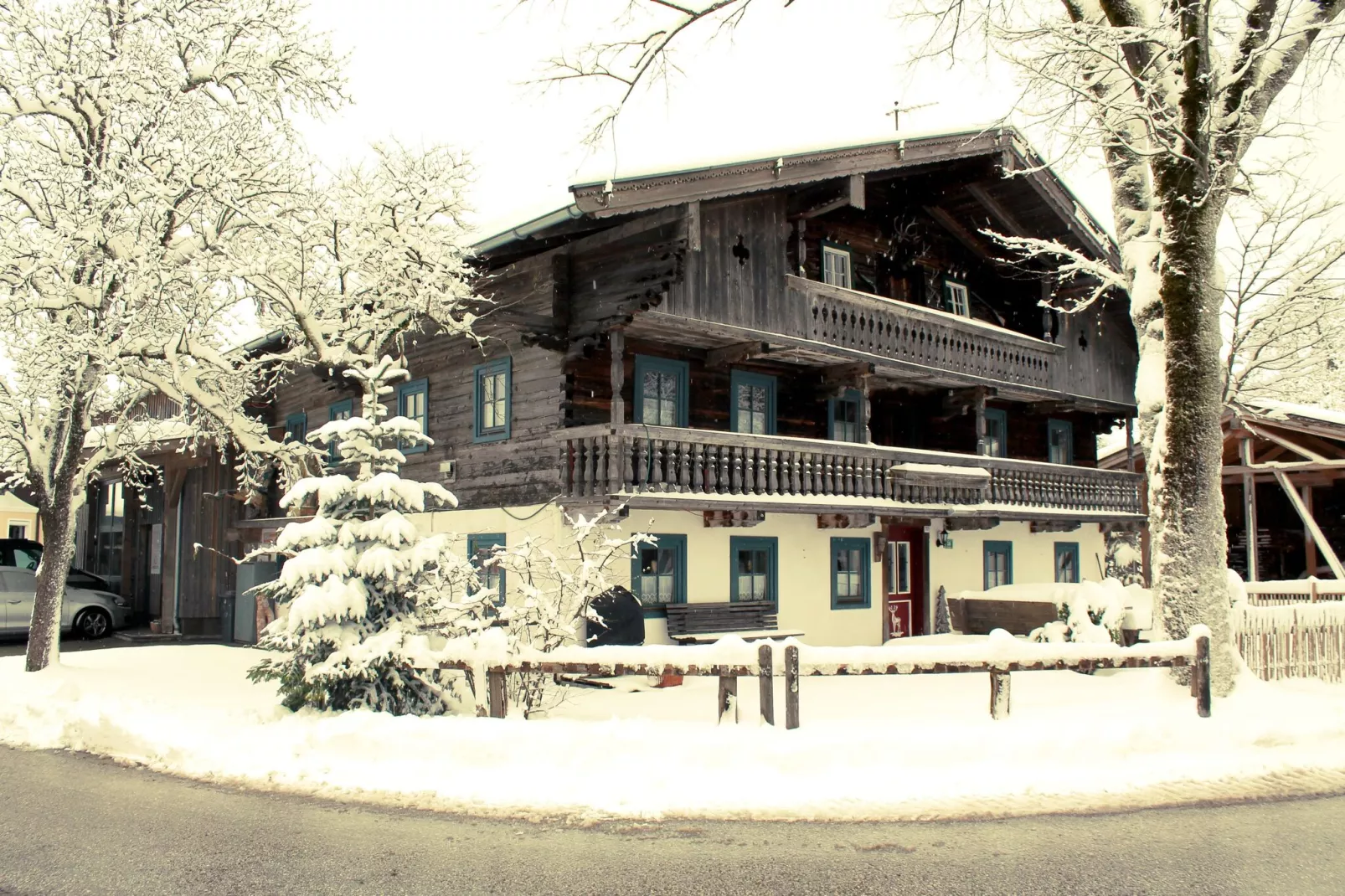 Bauernhaus Untermoos-Exterieur winter