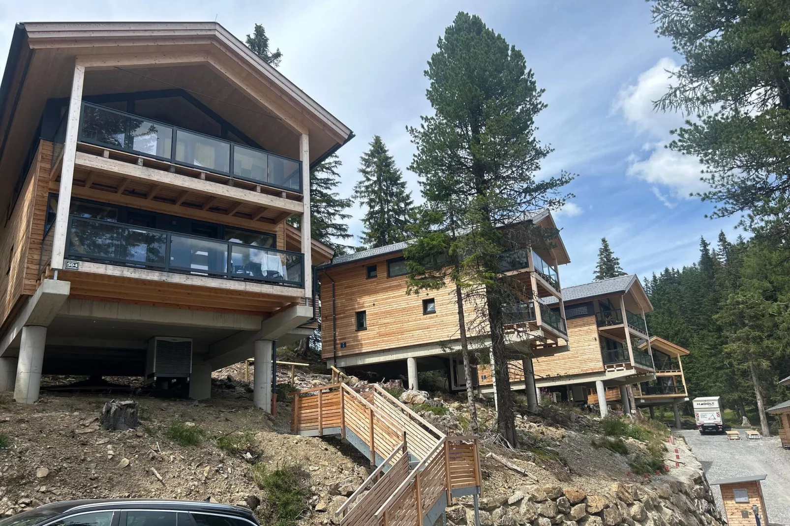 Naturchalets Turracher Höhe 3-Buitenkant zomer