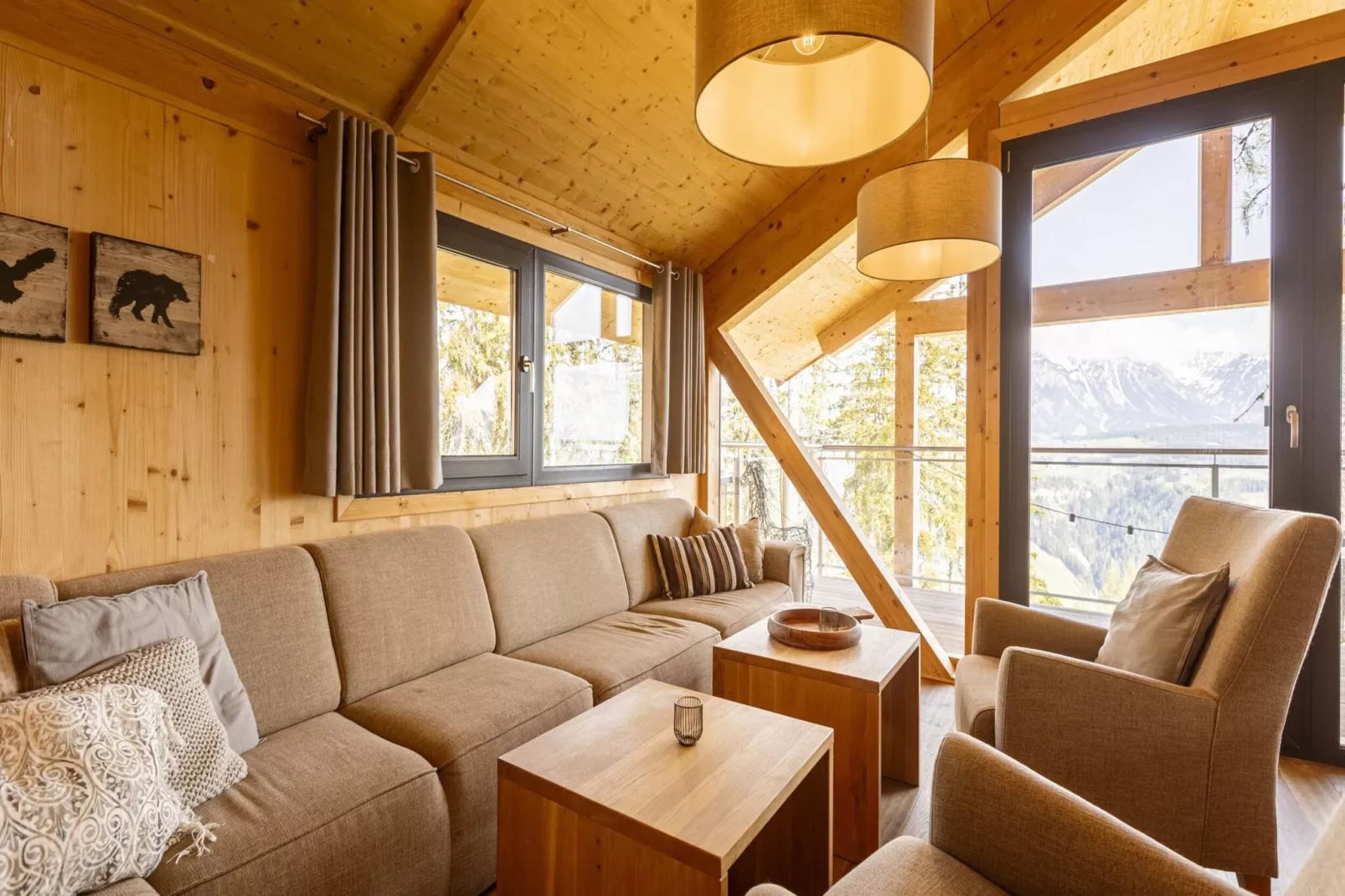 Alpenchalets Reiteralm 11-Woonkamer