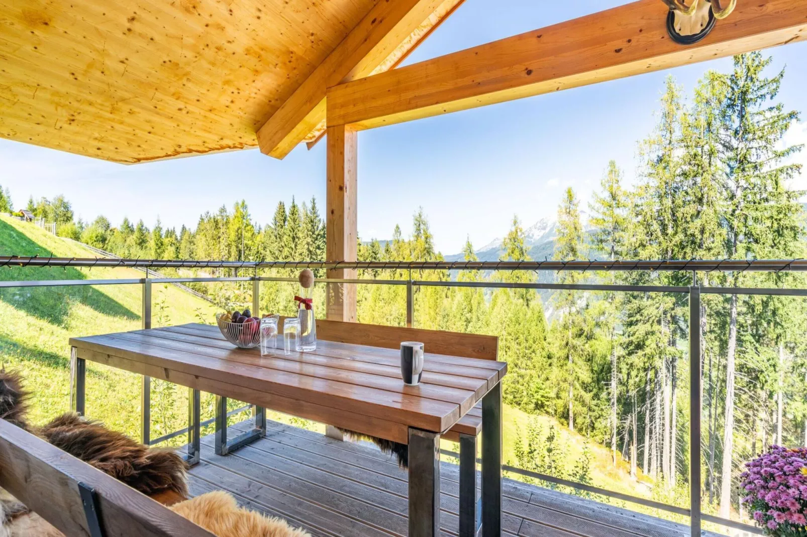 Alpenchalets Reiteralm 4-Uitzicht zomer