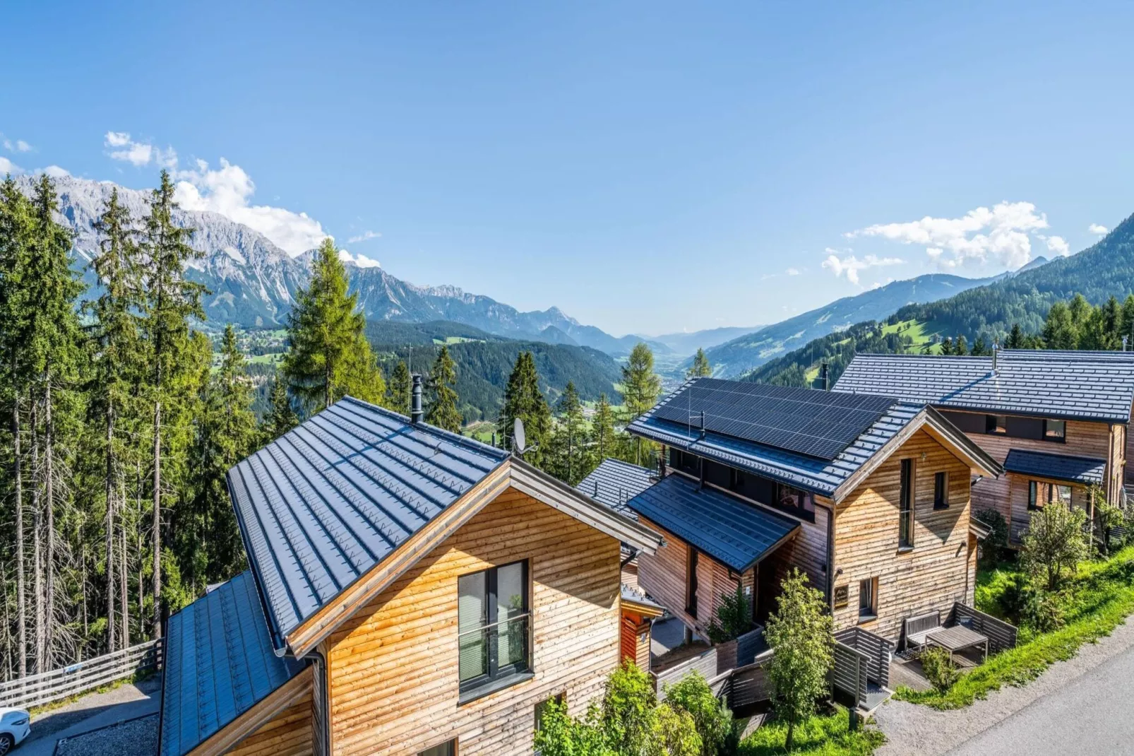 Alpenchalets Reiteralm 4-Uitzicht zomer