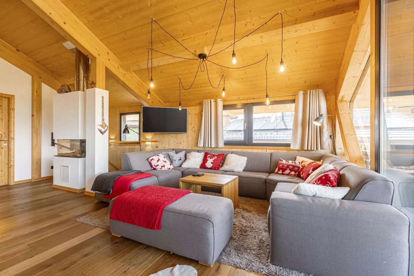 Alpenchalets Reiteralm 7-Woonkamer