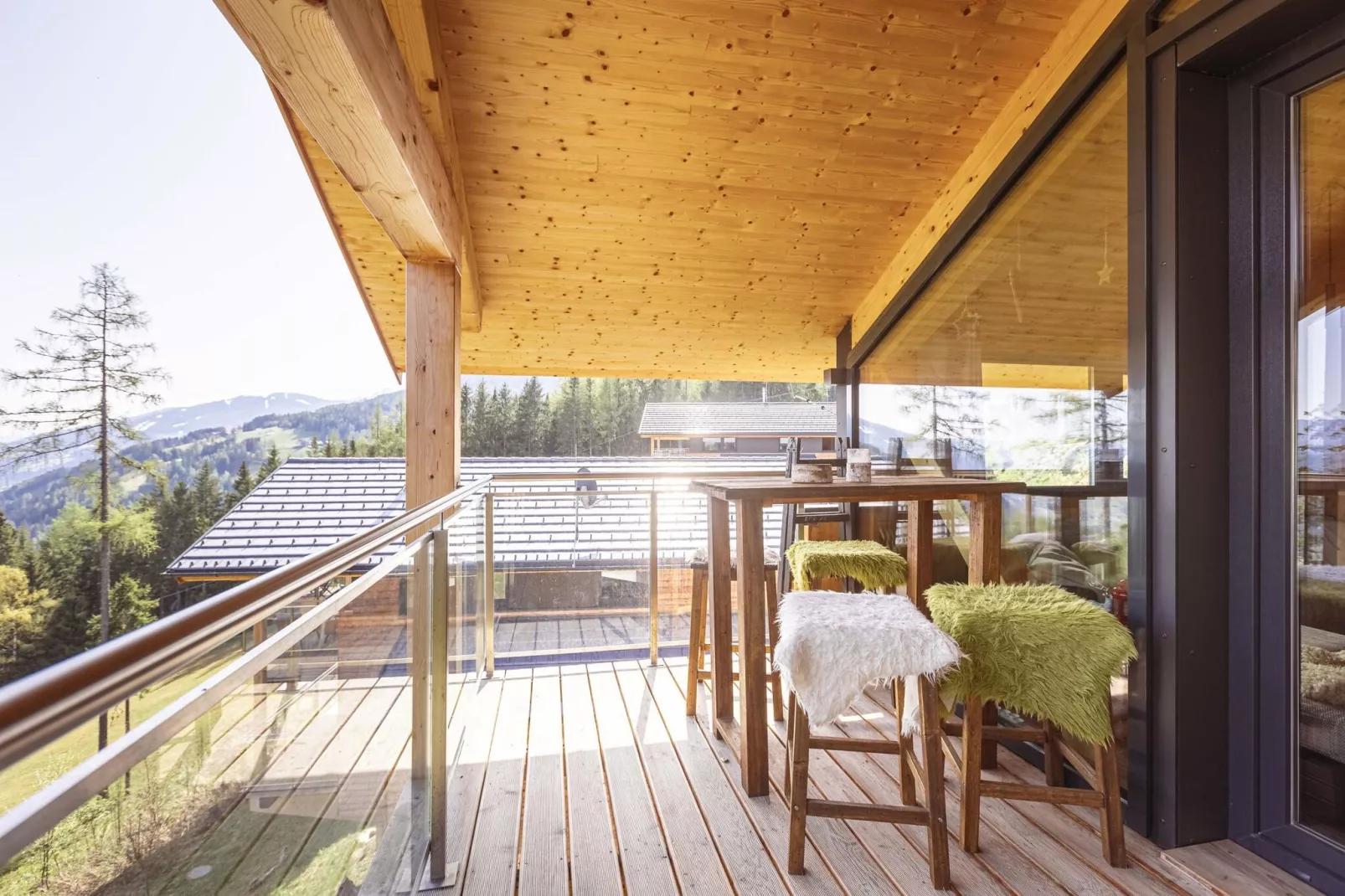 Alpenchalets Reiteralm 13-Terrasbalkon