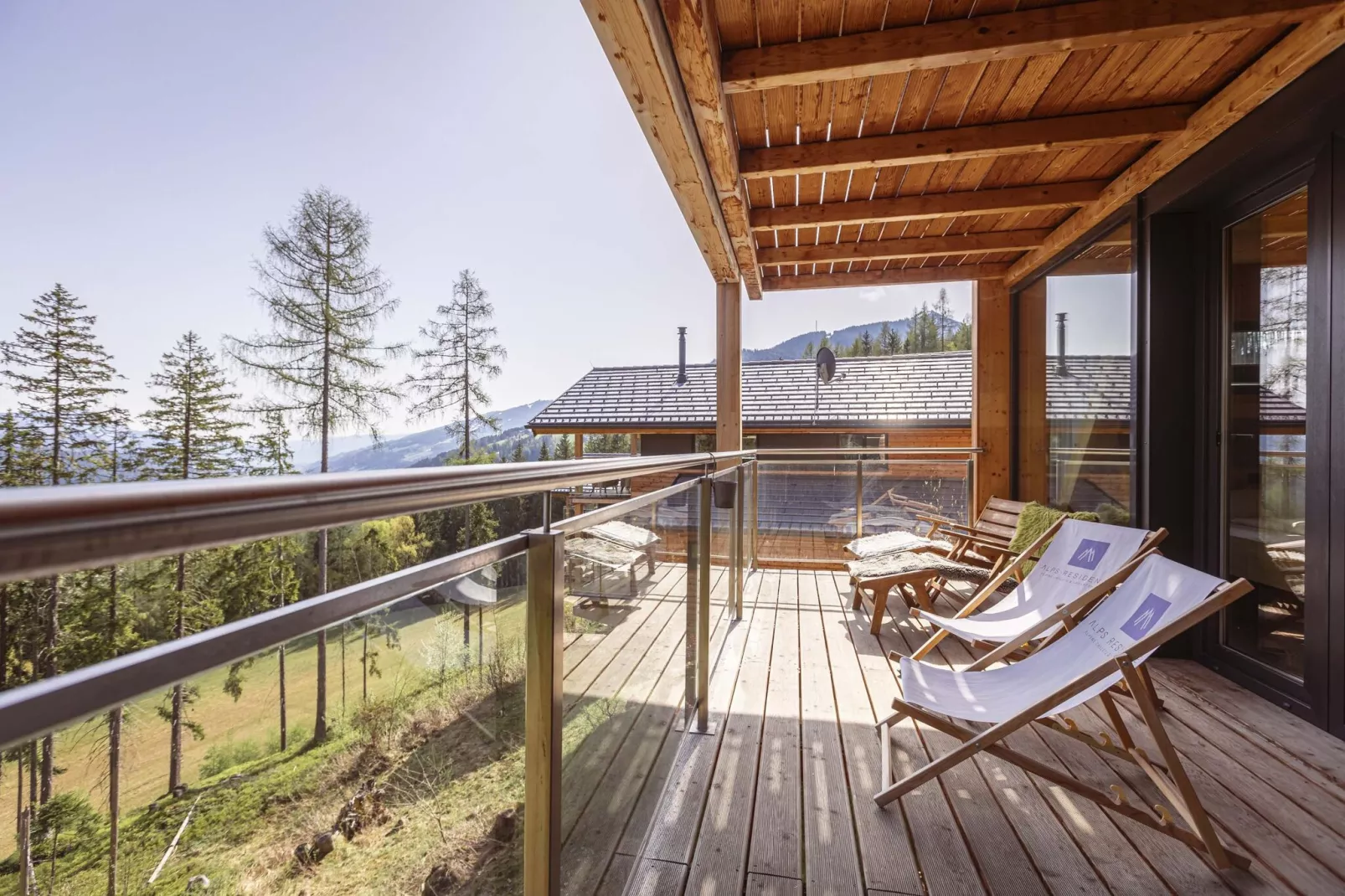 Alpenchalets Reiteralm 13-Terrasbalkon