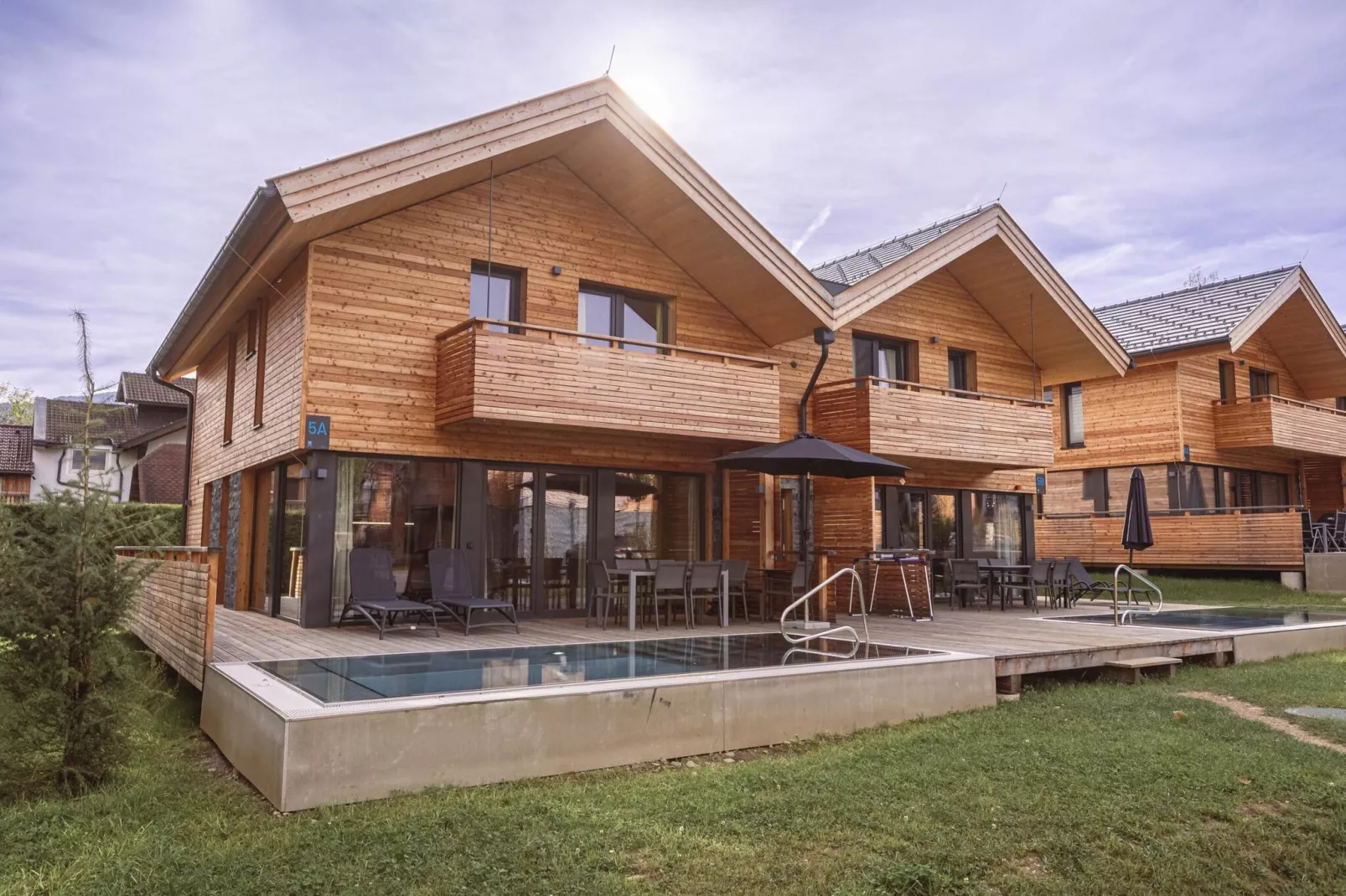 Kreischberg Pool Villen 5a-Terrasbalkon