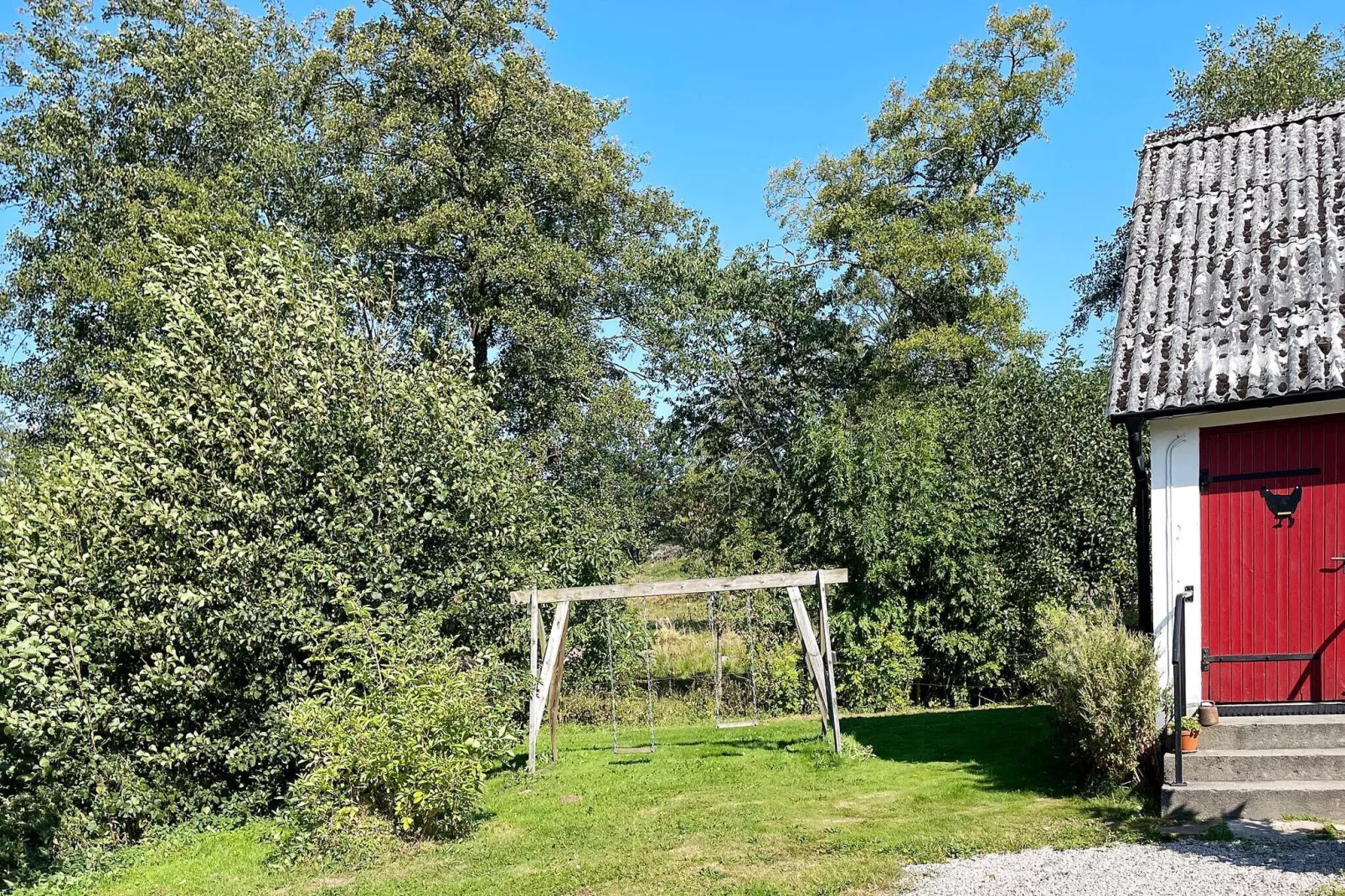 Licht vakantiehuis in Vollsjö-By Traum-Buitenlucht