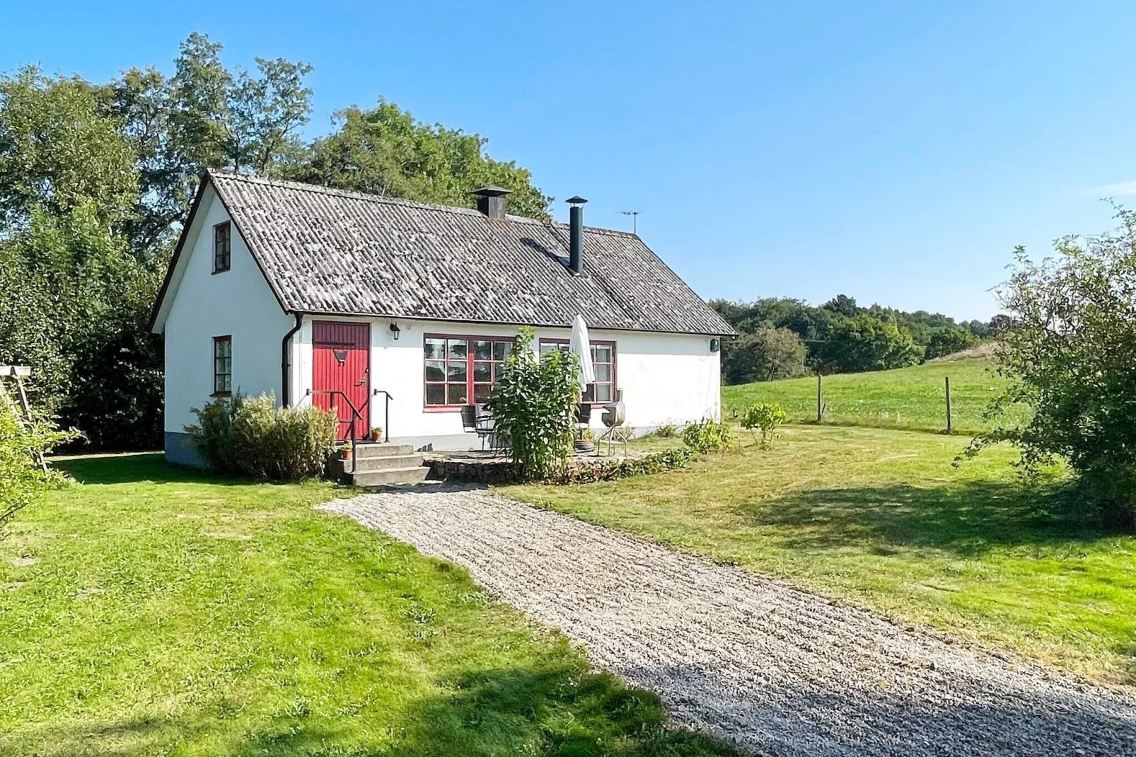 Licht vakantiehuis in Vollsjö-By Traum-Buitenlucht