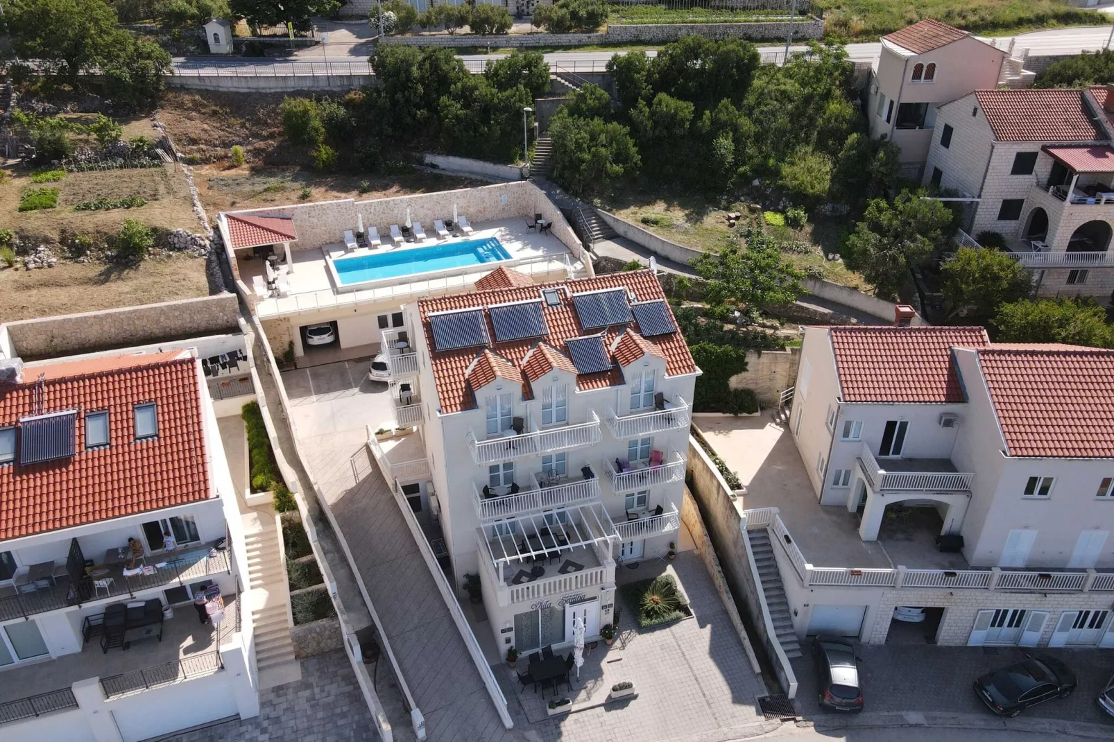 Villa Samba - Studio with Terrace and Sea View - gasi se-Uitzicht