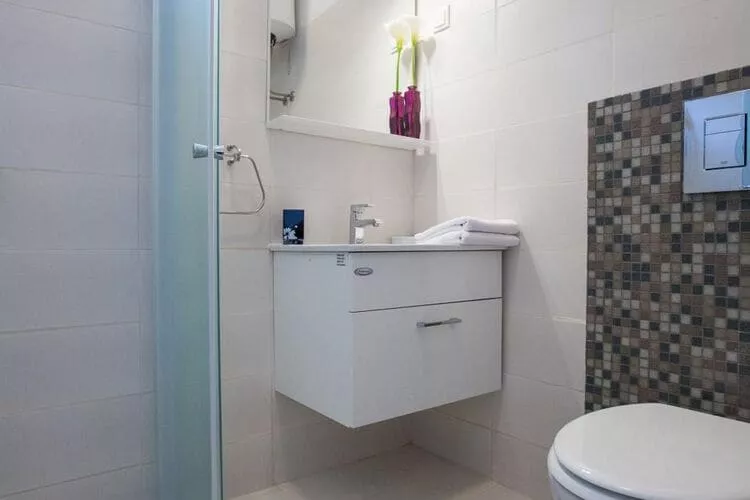 Villa Roza - One-Bedroom Apartment with Balcony-Badkamer