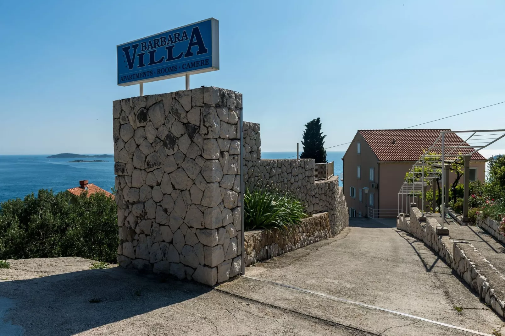 Villa Barbara - Studio with Terrace and Sea View  (br.3)-Buitenlucht