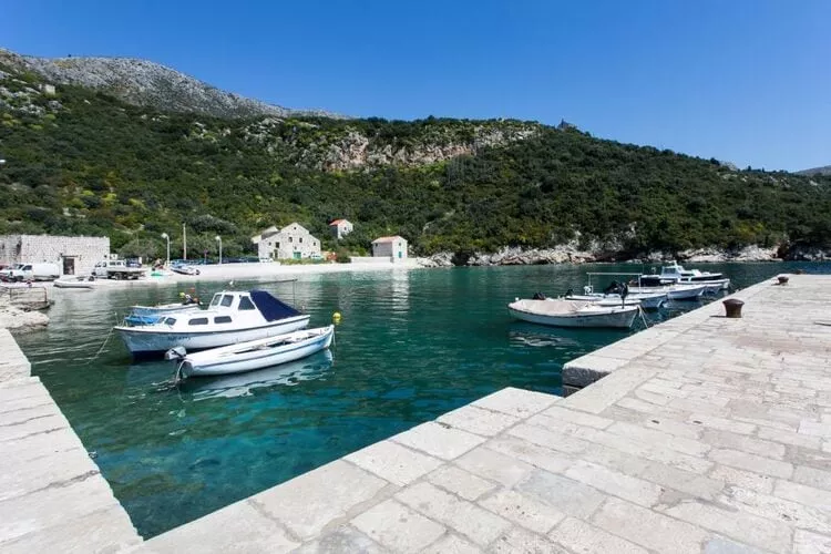 Apartment Marko - Three-Bedroom Apartment with Terrace and Sea View (Brsečine)-Uitzicht