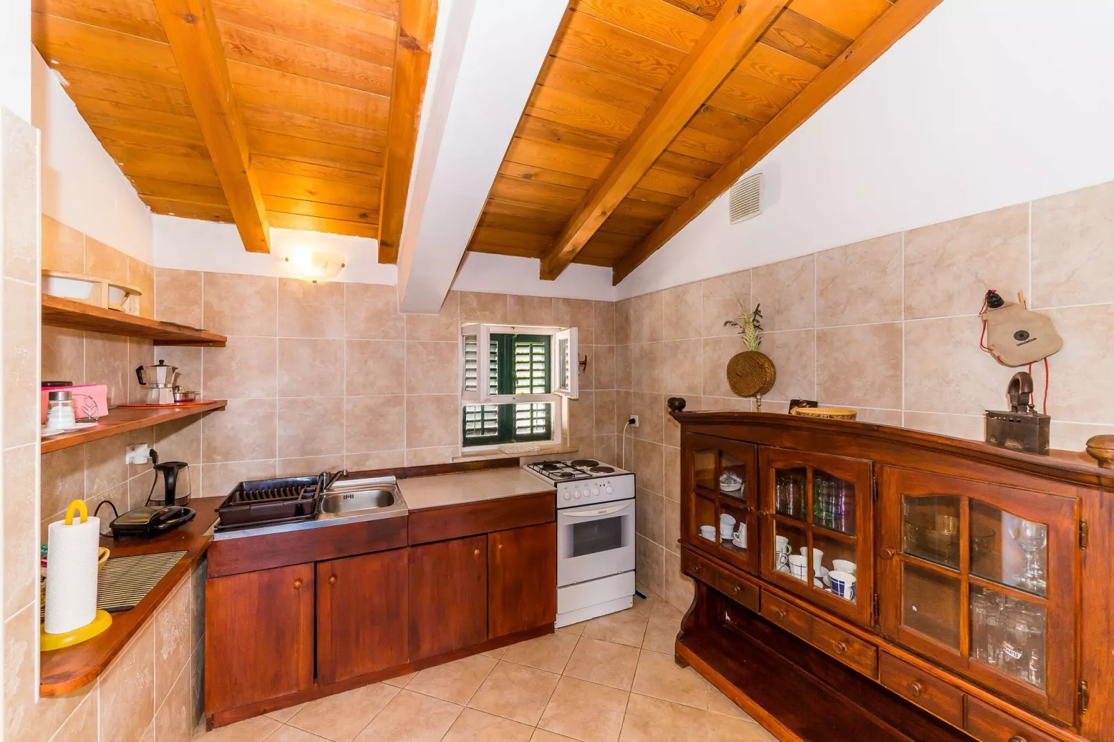 Apartment Casa Vanna - Two-Bedroom Apartment with Terrace and Sea View-Keuken
