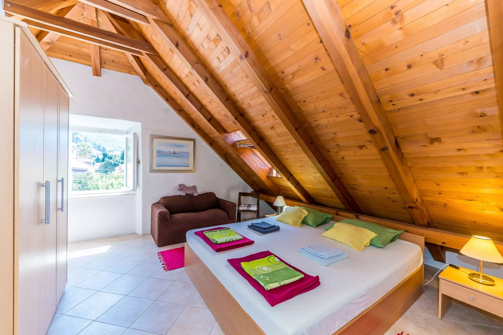 Apartment Casa Vanna - Two-Bedroom Apartment with Terrace and Sea View-Slaapkamer