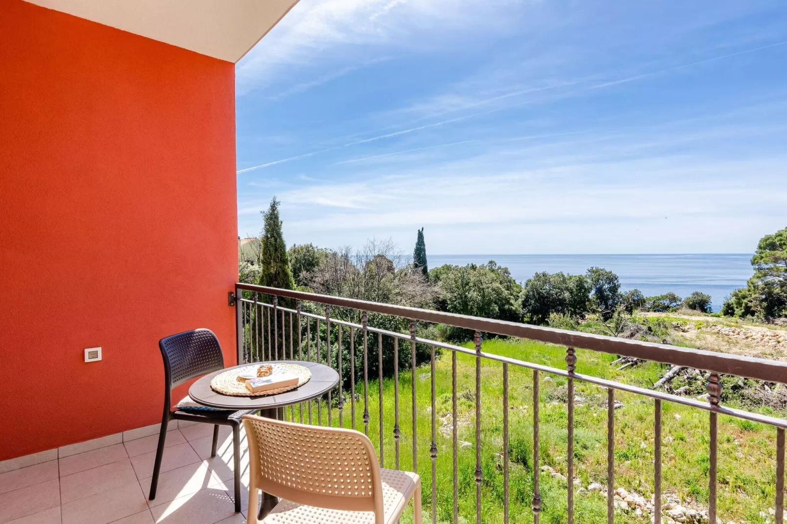 Apartments Villa Lukas - ''No.3'' Studio Apartment with Balcony and Sea View-Terrasbalkon
