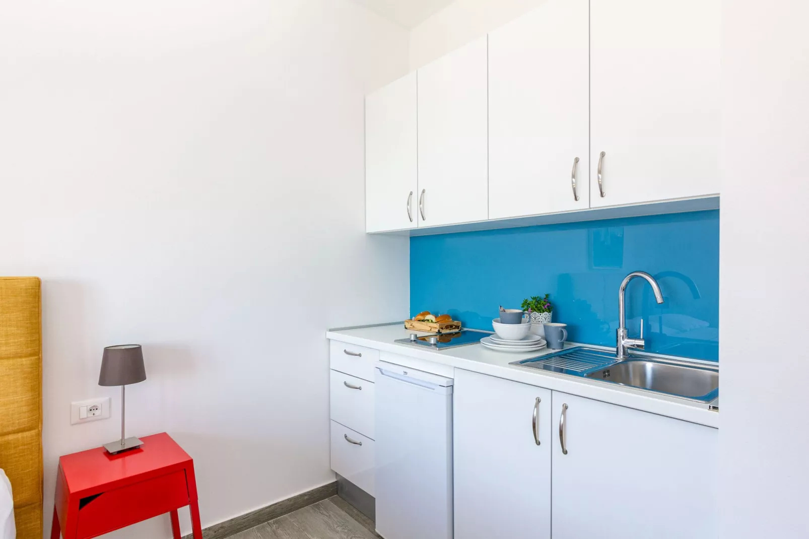 Apartments Villa Lukas - ''No.3'' Studio Apartment with Balcony and Sea View-Keuken