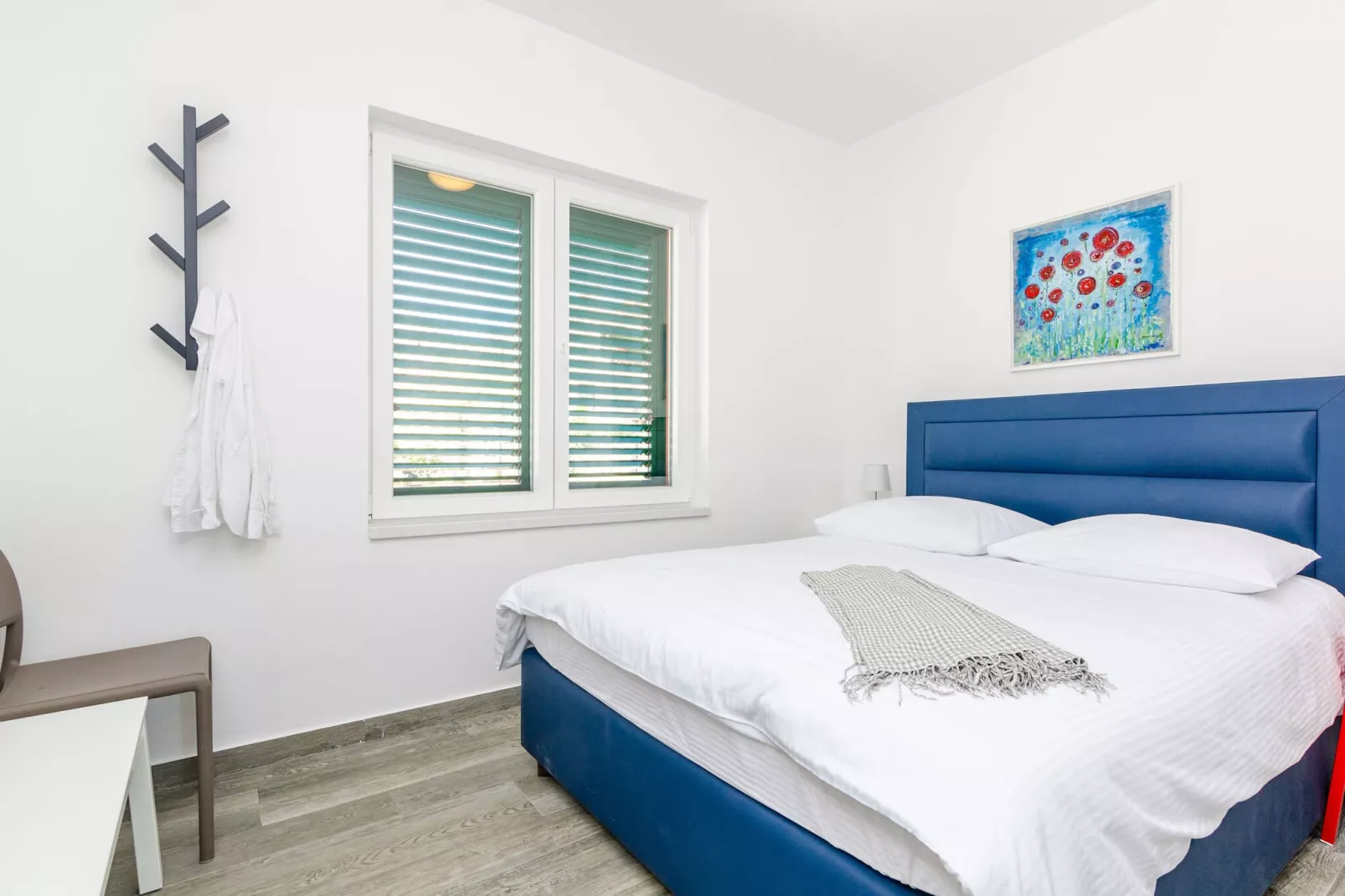 Apartments Villa Lukas - ''No.8'' One-Bedroom Apartment with Balcony and Sea View-Slaapkamer