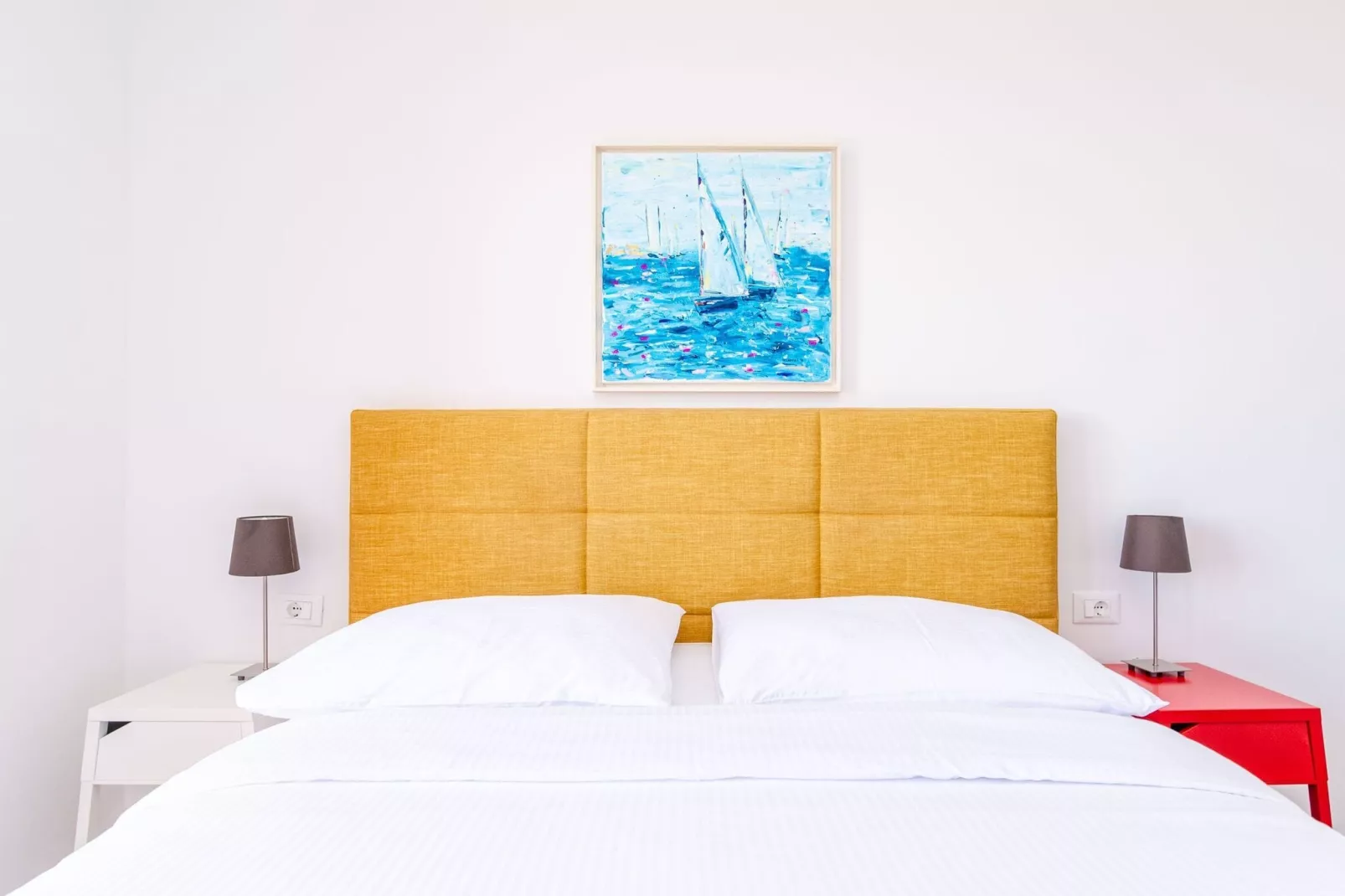 Apartments Villa Lukas - ''No.6'' Studio Apartment with Balcony and Sea View-Slaapkamer