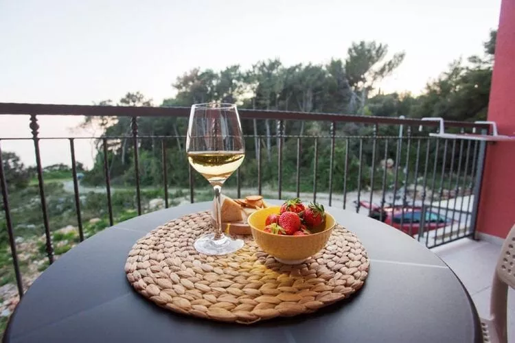 Apartments Villa Lukas - ''No.6'' Studio Apartment with Balcony and Sea View-Terrasbalkon