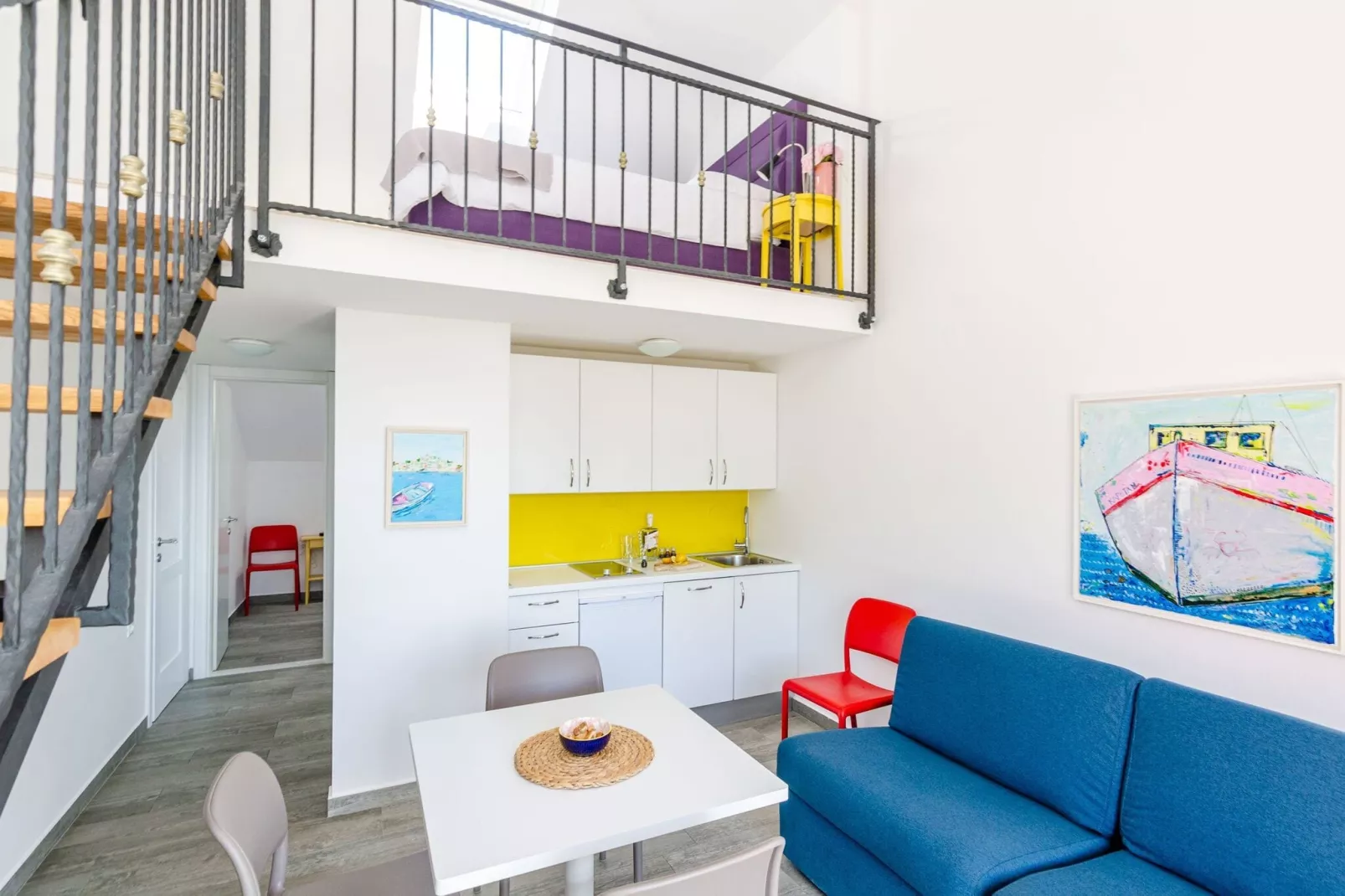 Apartments Villa Lukas - ''No.12'' Gallery Two Bedroom Apartment with Balcony and Sea View-Binnen