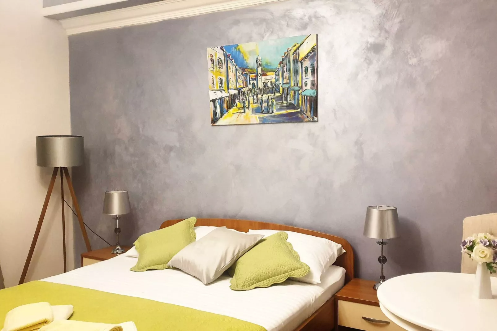 Villa Dubelj Dubrovnik -Deluxe Double or Twin Room with Balcony-Slaapkamer