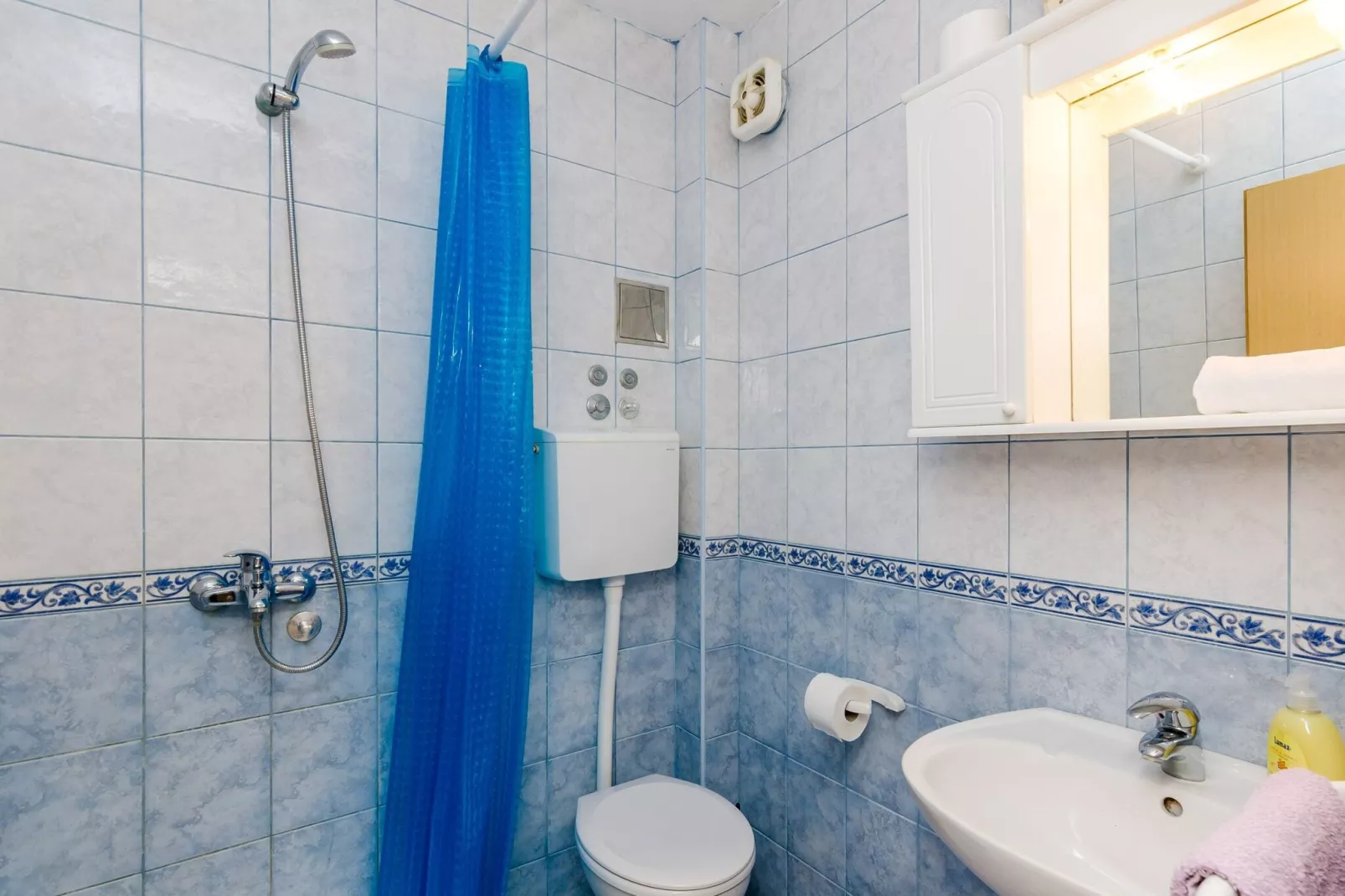 Apartments Glavor - Standard Studio Apartment with Terrace and Sea View (SA2)-Badkamer