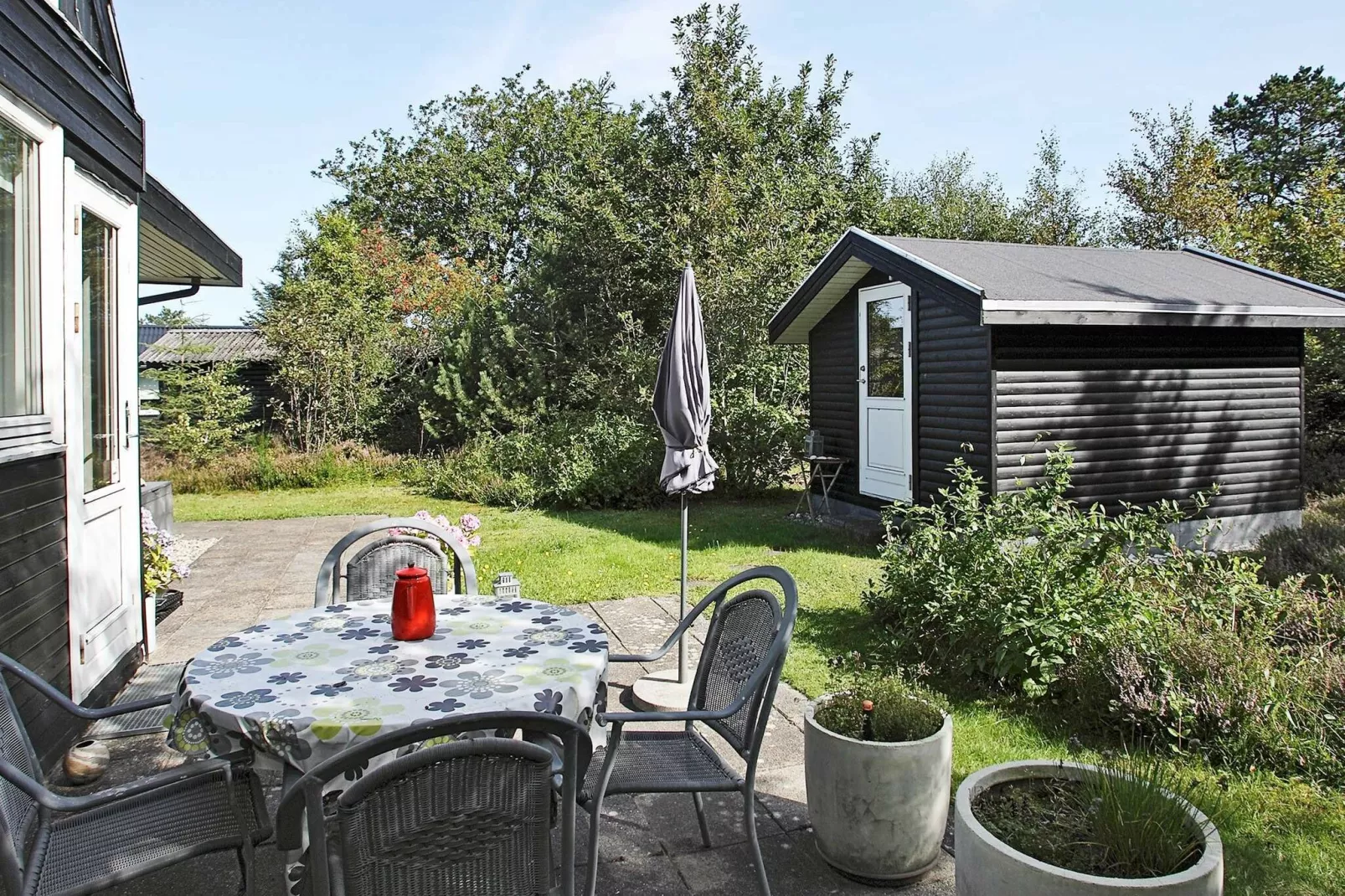 Prettige cottage dicht bij Sallingsund met een terras-Uitzicht