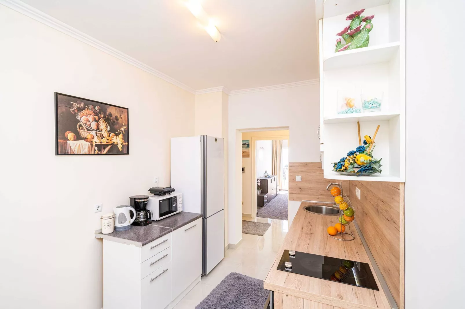 Apartments Blažević - Comfort Two Bedroom Apt with Hot Tub and Sea View-Keuken