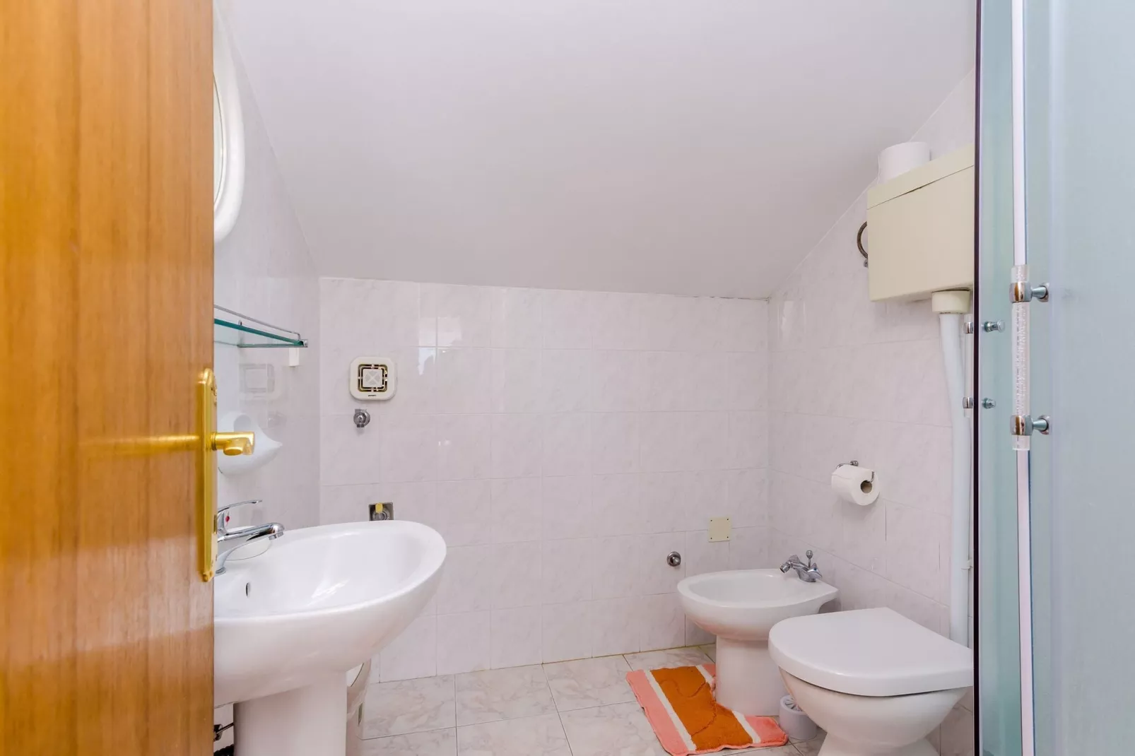 Apartments Mali Paradiso - Comfort Studio Apartment with Balcony and Pool View(A2)-Badkamer