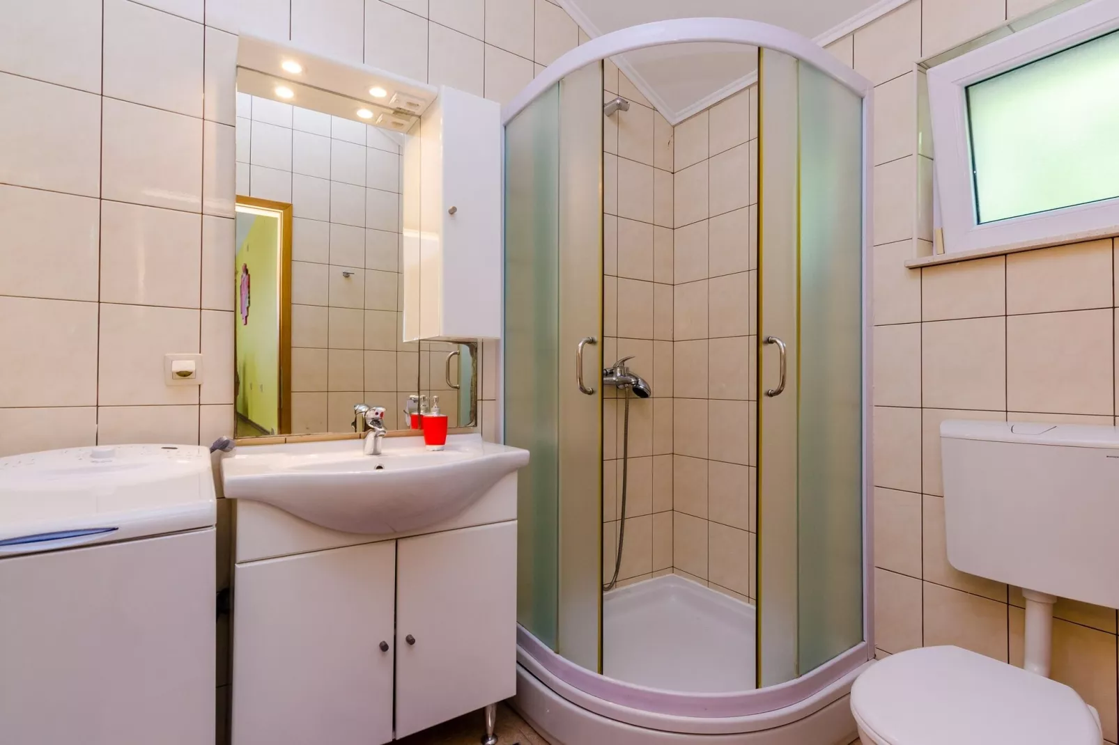 Apartments Mali Paradiso - Two Bedroom Apartment with Balcony and Pool View (A4)-Badkamer