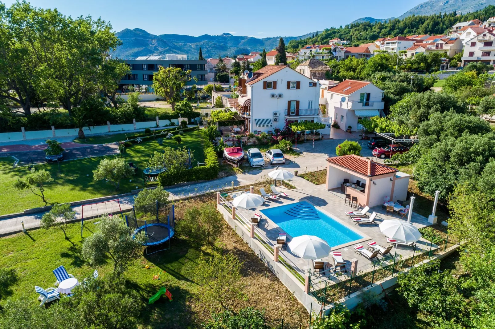 Apartments Mali Paradiso - Two Bedroom Apartment with Balcony and Pool View (A4)-Buitenlucht