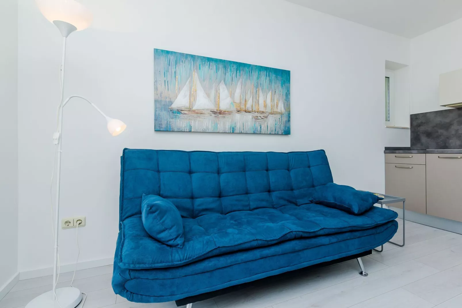 Villa Panorama Dubrovnik (A1) - Deluxe One Bedroom Apartment with Terrace and Sea View-Woonkamer