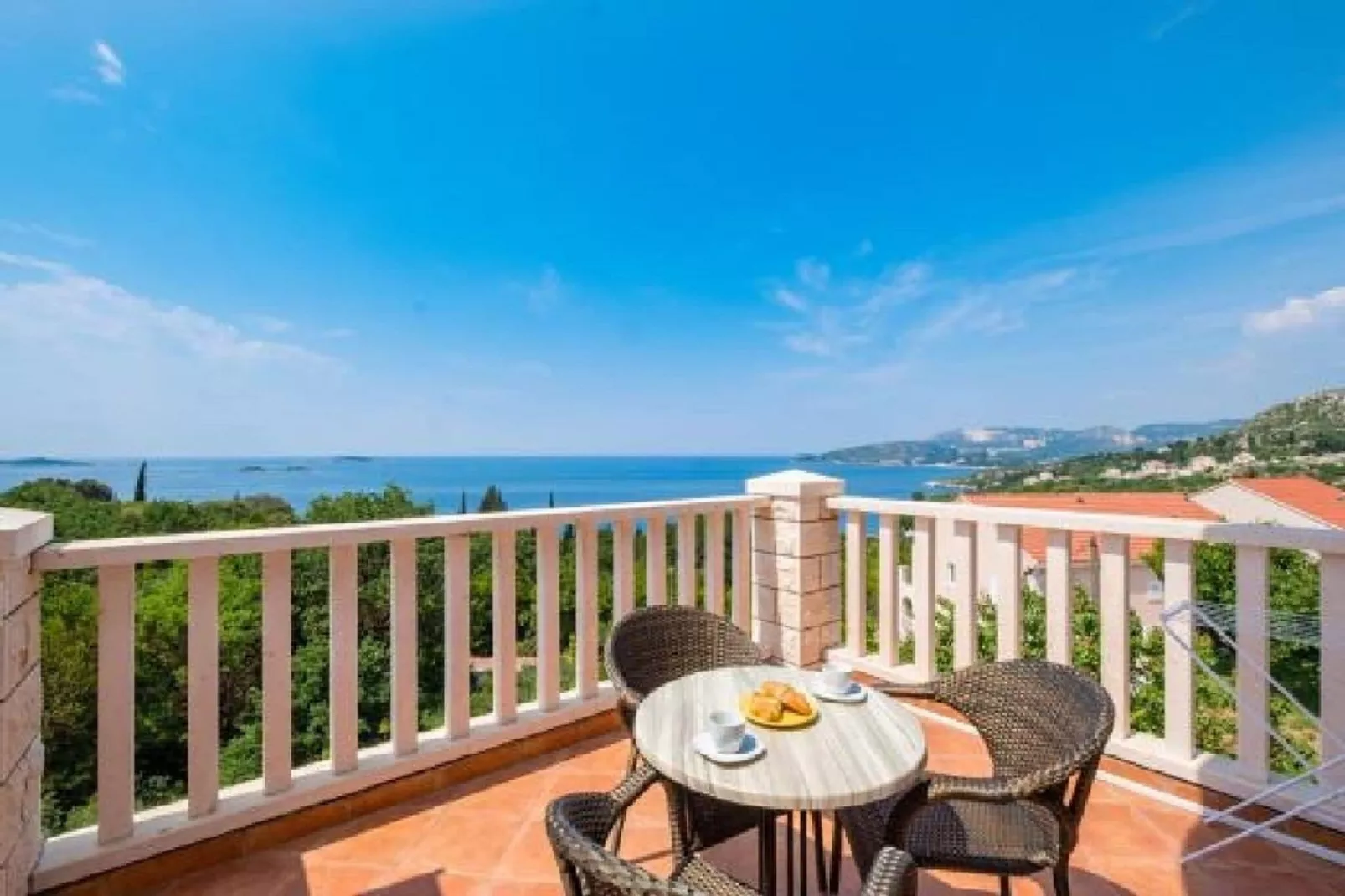 Villa Panorama Dubrovnik (A1) - Deluxe One Bedroom Apartment with Terrace and Sea View-Uitzicht