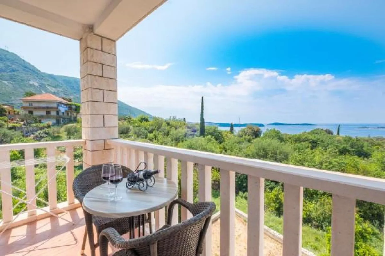 Villa Panorama Dubrovnik (A2) - Superior One Bedroom Apartment with Terrace and Sea View-Terras