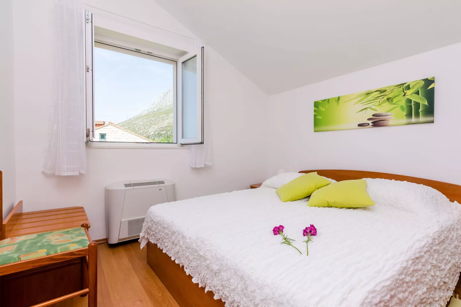 Villa Panorama Dubrovnik (A3) - Comfort One Bedroom Apartment with Balcony and sea View-Slaapkamer