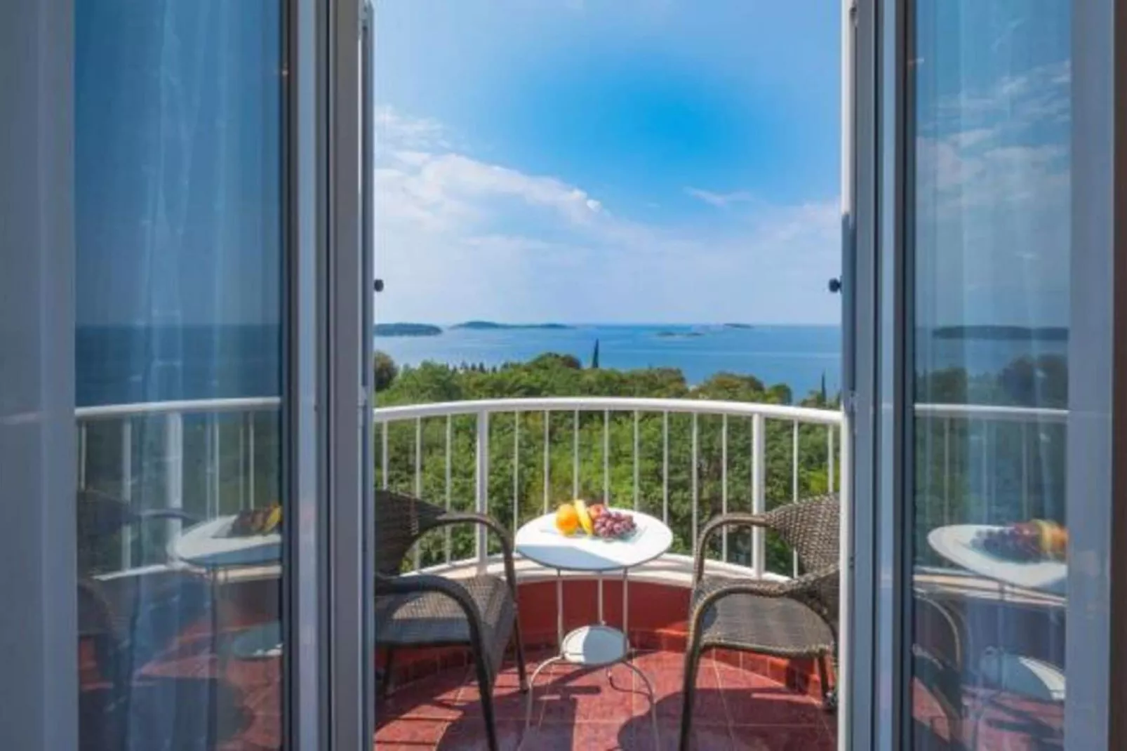 Villa Panorama Dubrovnik (A3) - Comfort One Bedroom Apartment with Balcony and sea View-Uitzicht
