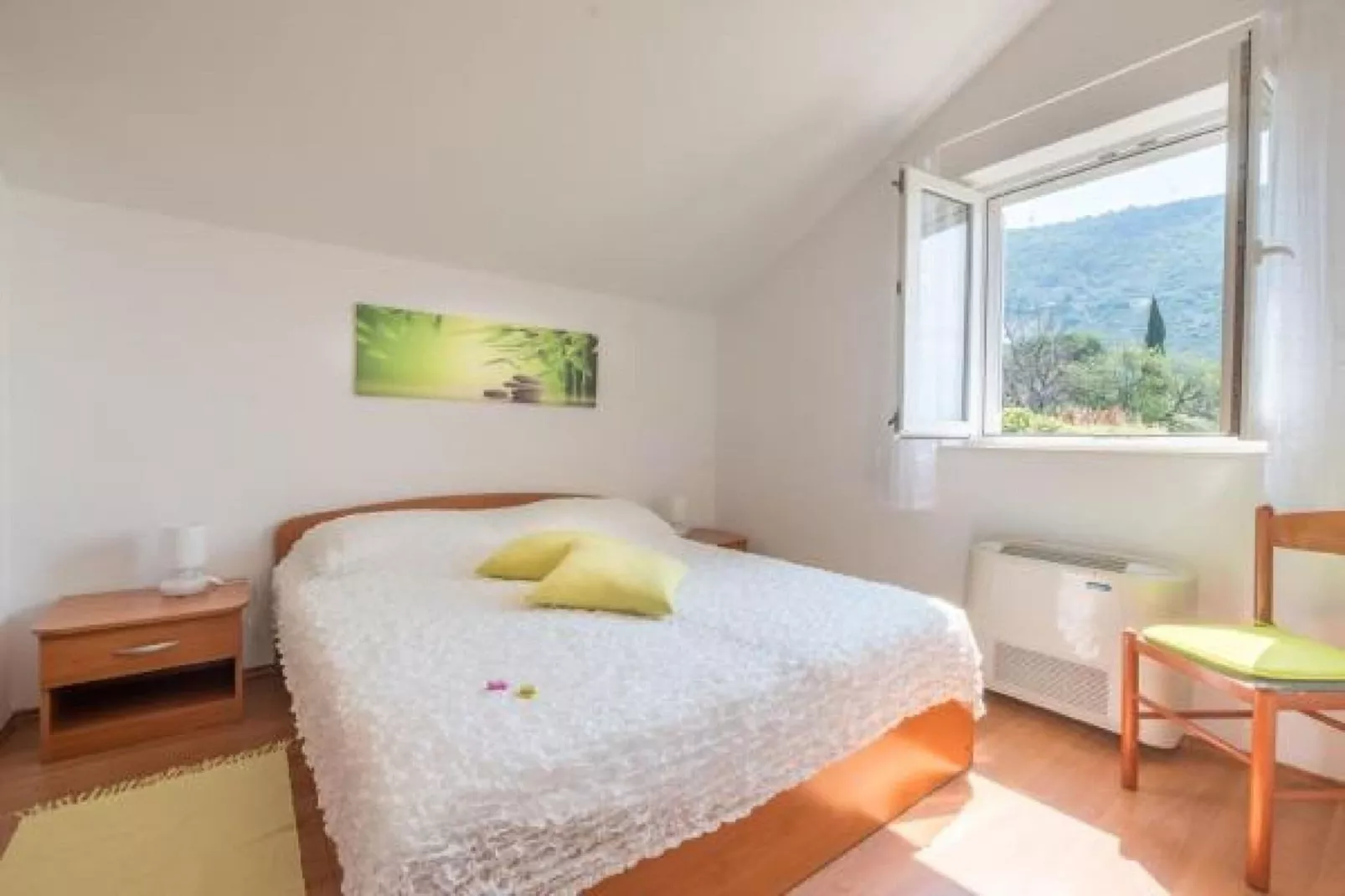Villa Panorama Dubrovnik (A4) - Premium One Bedroom Apartment with Terrace and sea View-Slaapkamer