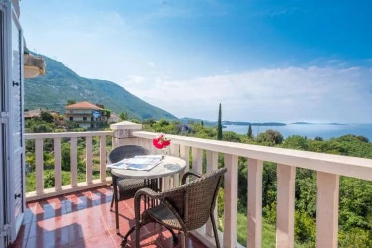 Villa Panorama Dubrovnik (A4) - Premium One Bedroom Apartment with Terrace and sea View-Terrasbalkon