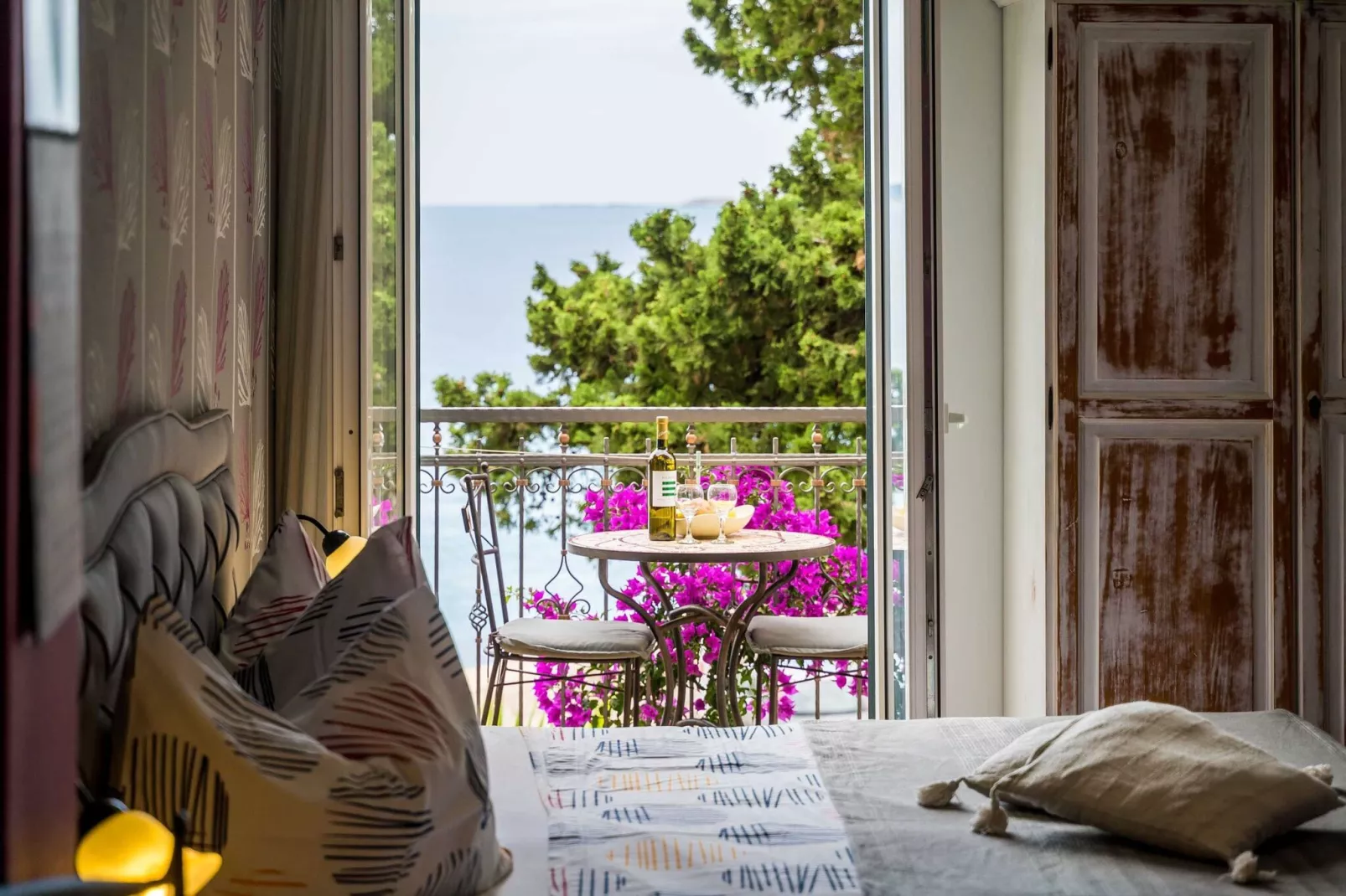 Apartment Villa Palma- Studio Apartment with Balcony and Sea View (Studio apartman 1)-Slaapkamer