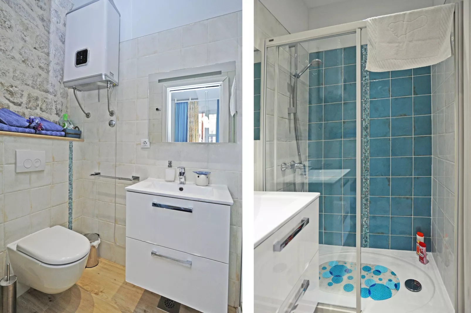 L & L Old Town Apartments - Studio Apartment ( Lacroma)-Badkamer