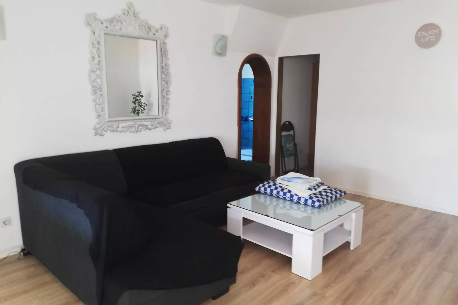 Villa Elit-Two Bedroom Apartment with  Sea View Terrace ( A1)-Woonkamer