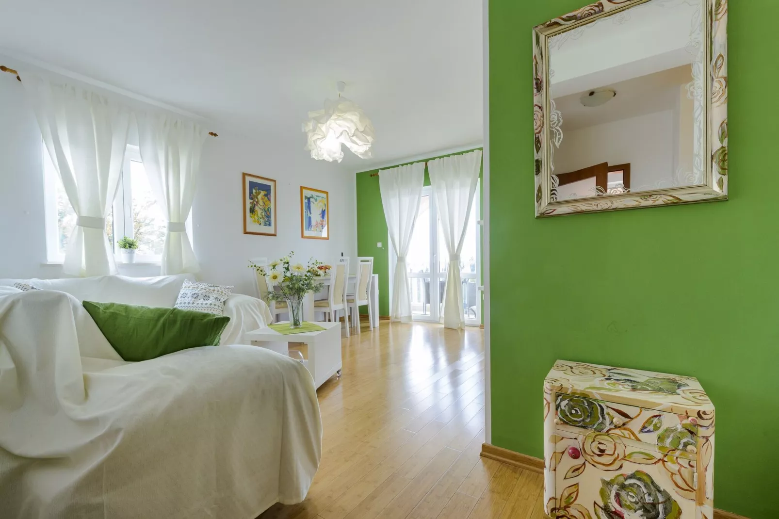 Apartments Maris-Superior One Bedroom Apartment  with Terrace and Sea view-Woonkamer