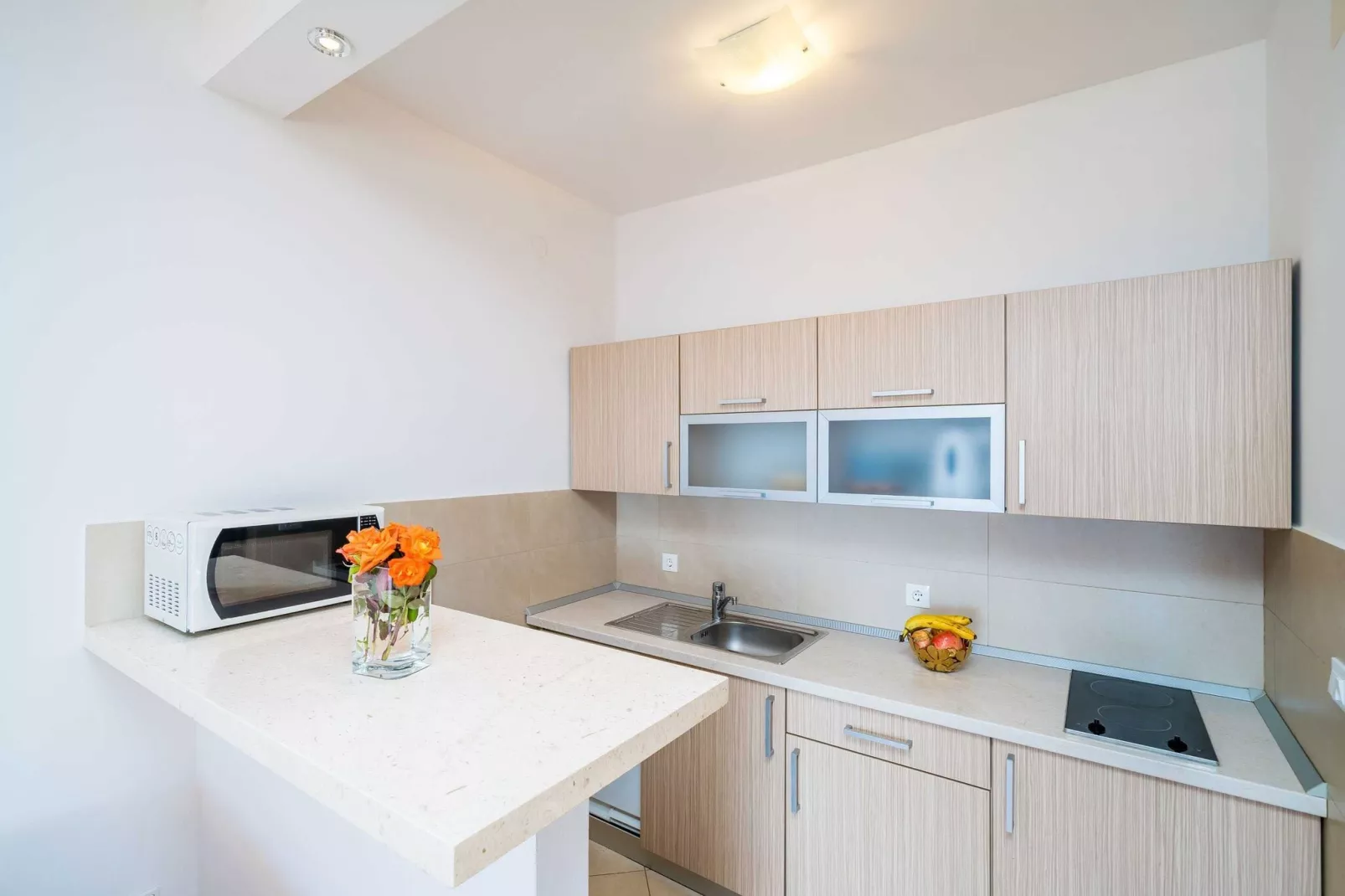 Apartments Marnic Blue Chill- Comfort Studio Apartment(S3)-Keuken