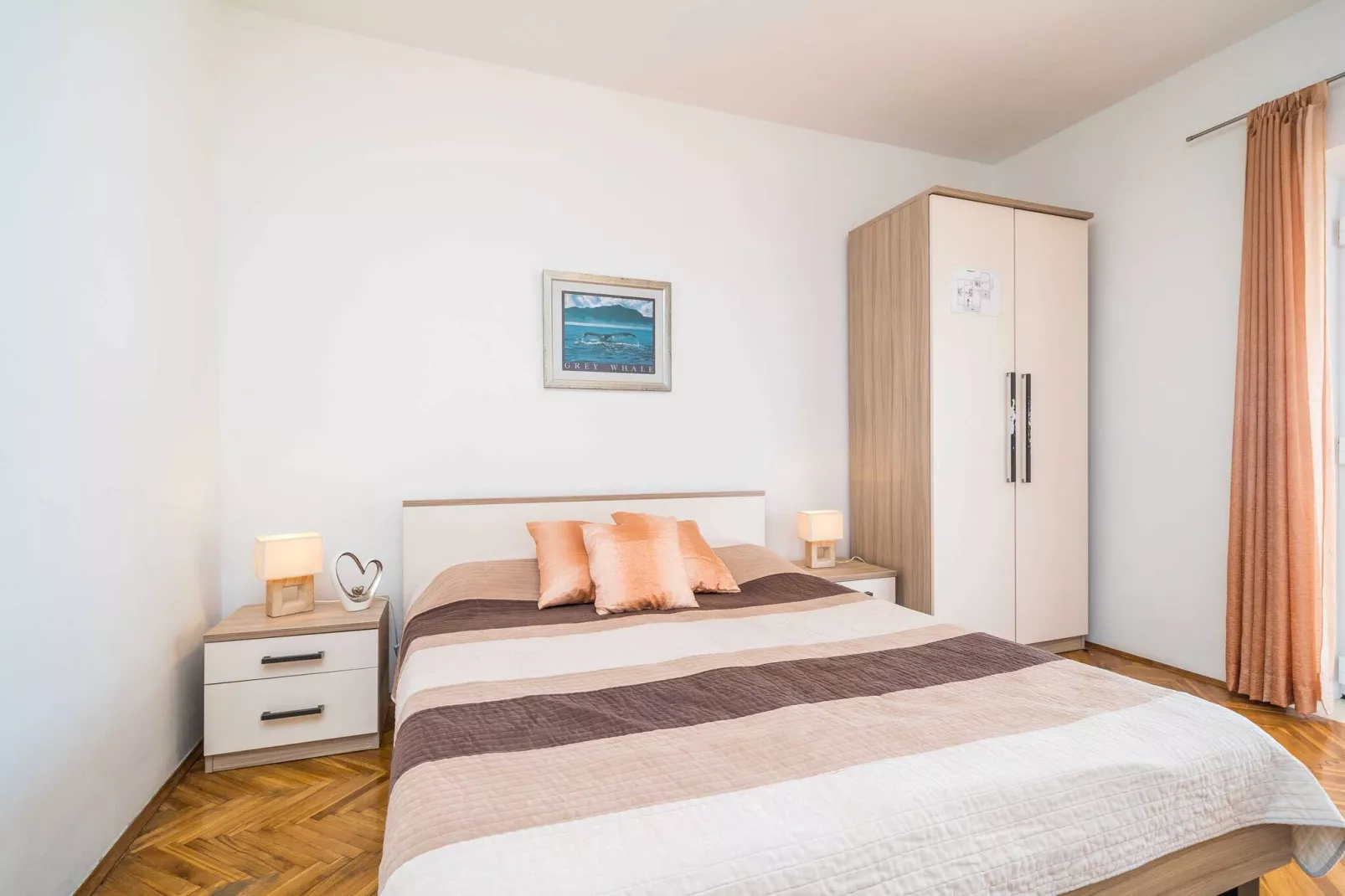 Apartments Marnic Blue Chill- Comfort Studio Apartment(S3)-Slaapkamer