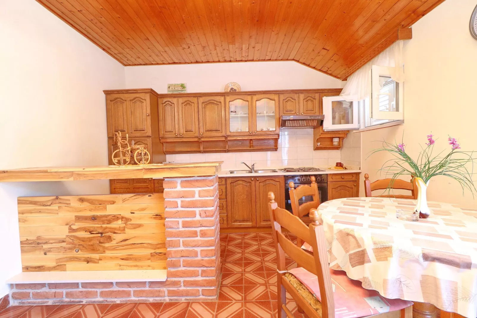 Apartments Peselj-One Bedroom Apartment with Balcony and Sea View ( 2 )-Keuken