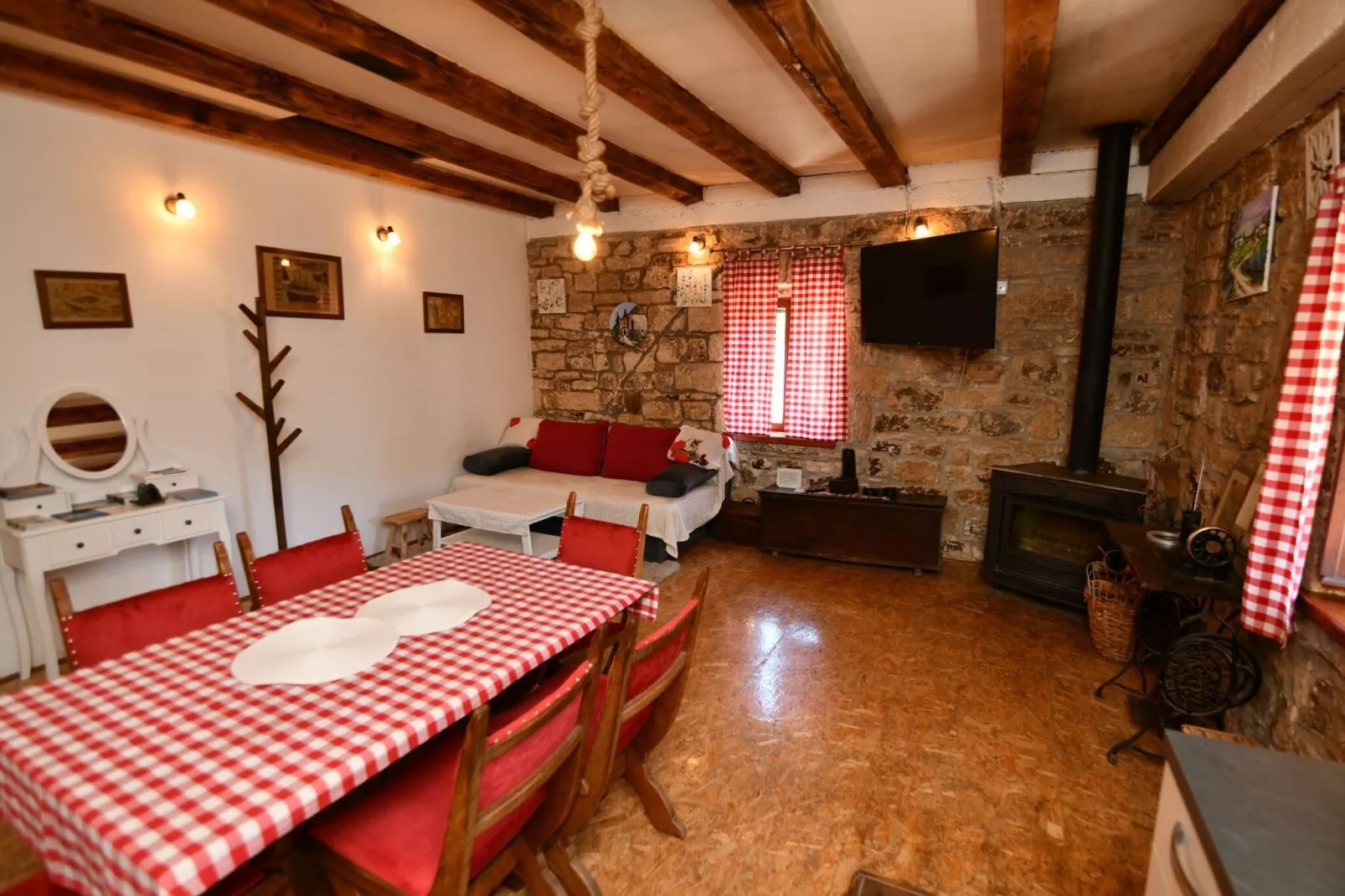 Agroturizam Podastrana - Two Bedroom Apartment-Woonkamer