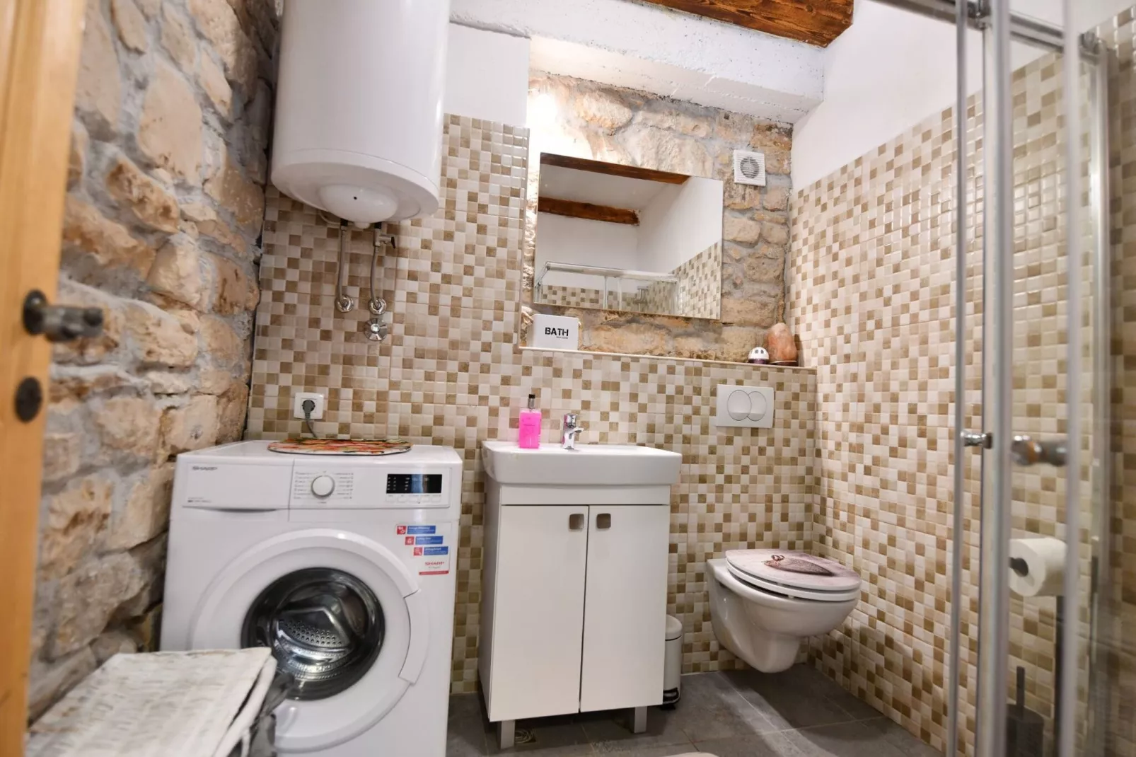 Agroturizam Podastrana - Two Bedroom Apartment-Badkamer