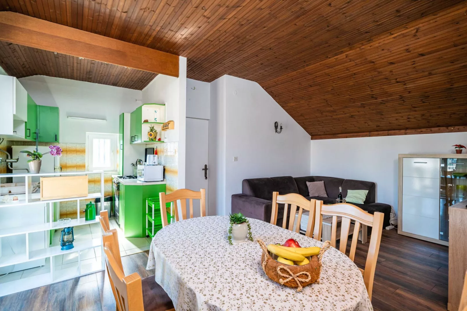Apartment Dorica - One Bedroom Apartment with Terrace-Eetkamer