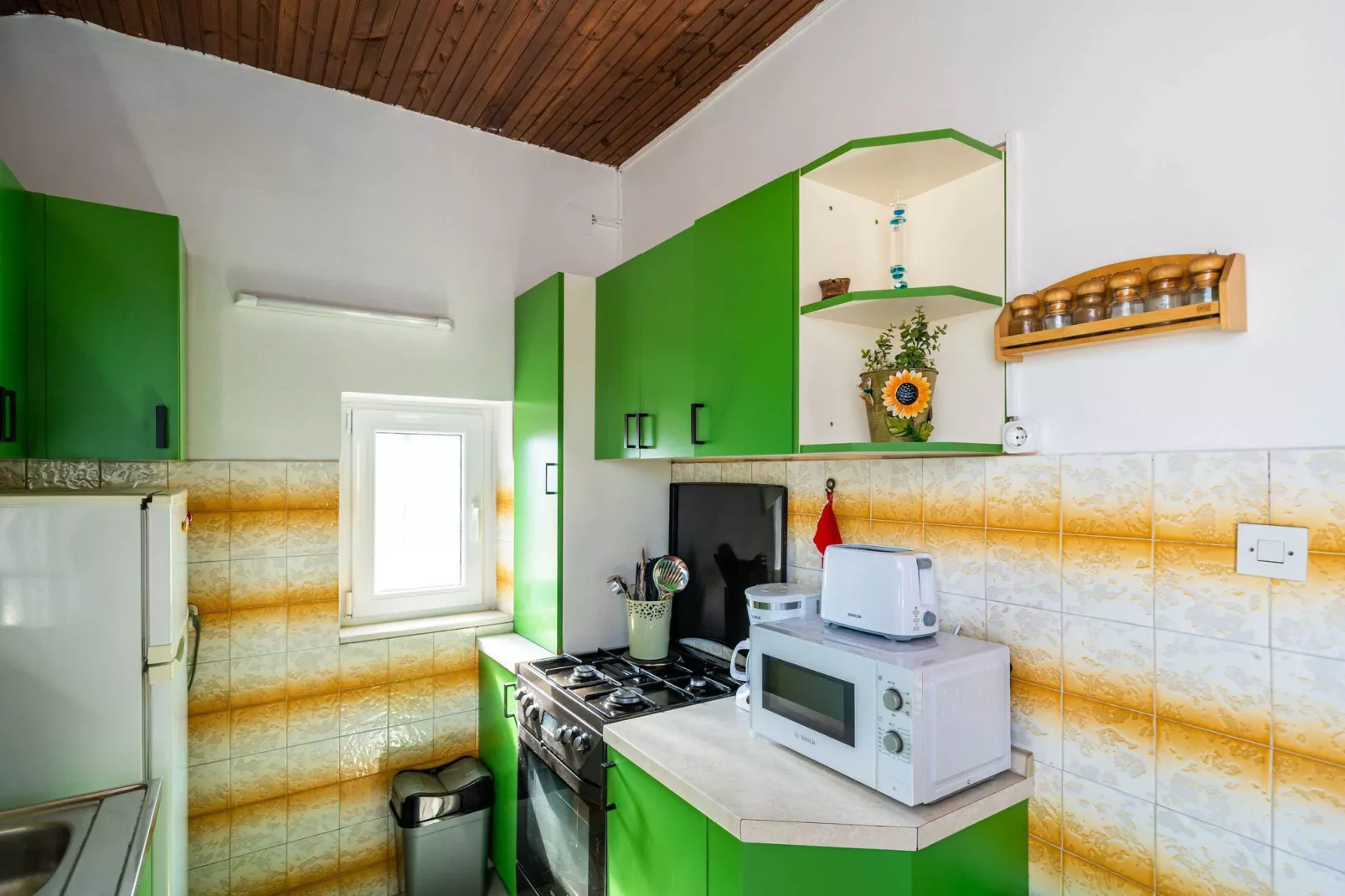 Apartment Dorica - One Bedroom Apartment with Terrace-Keuken