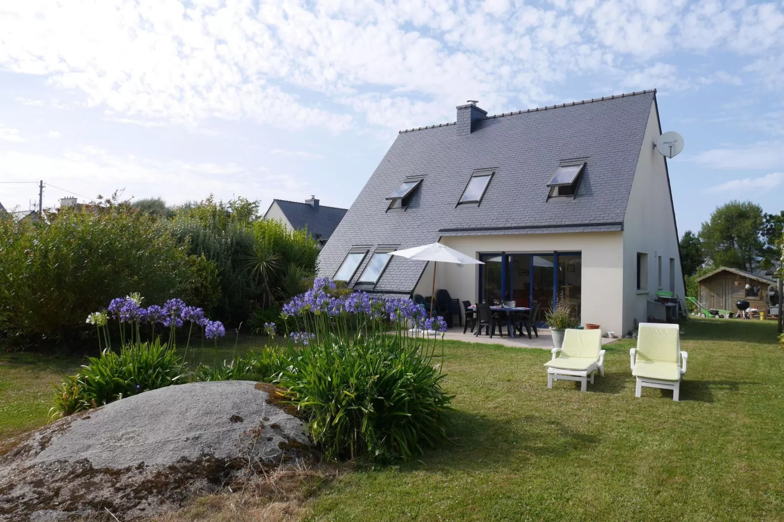 Ferienhaus Plounéour-Brignogan-Plages-Buitenkant zomer