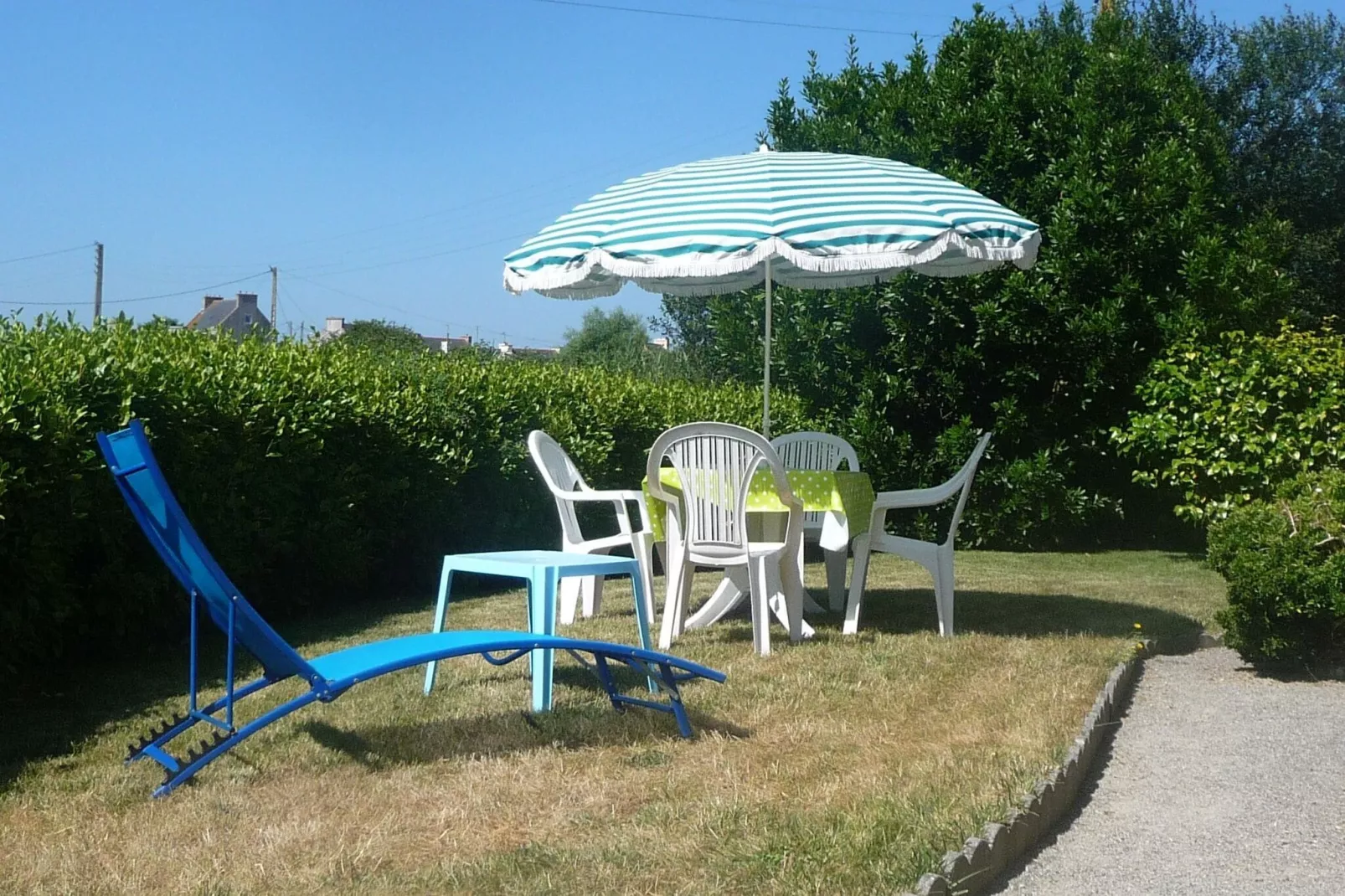 50m vom Sandstrand Ferienhaus Ploudalmézeau-Tuinen zomer